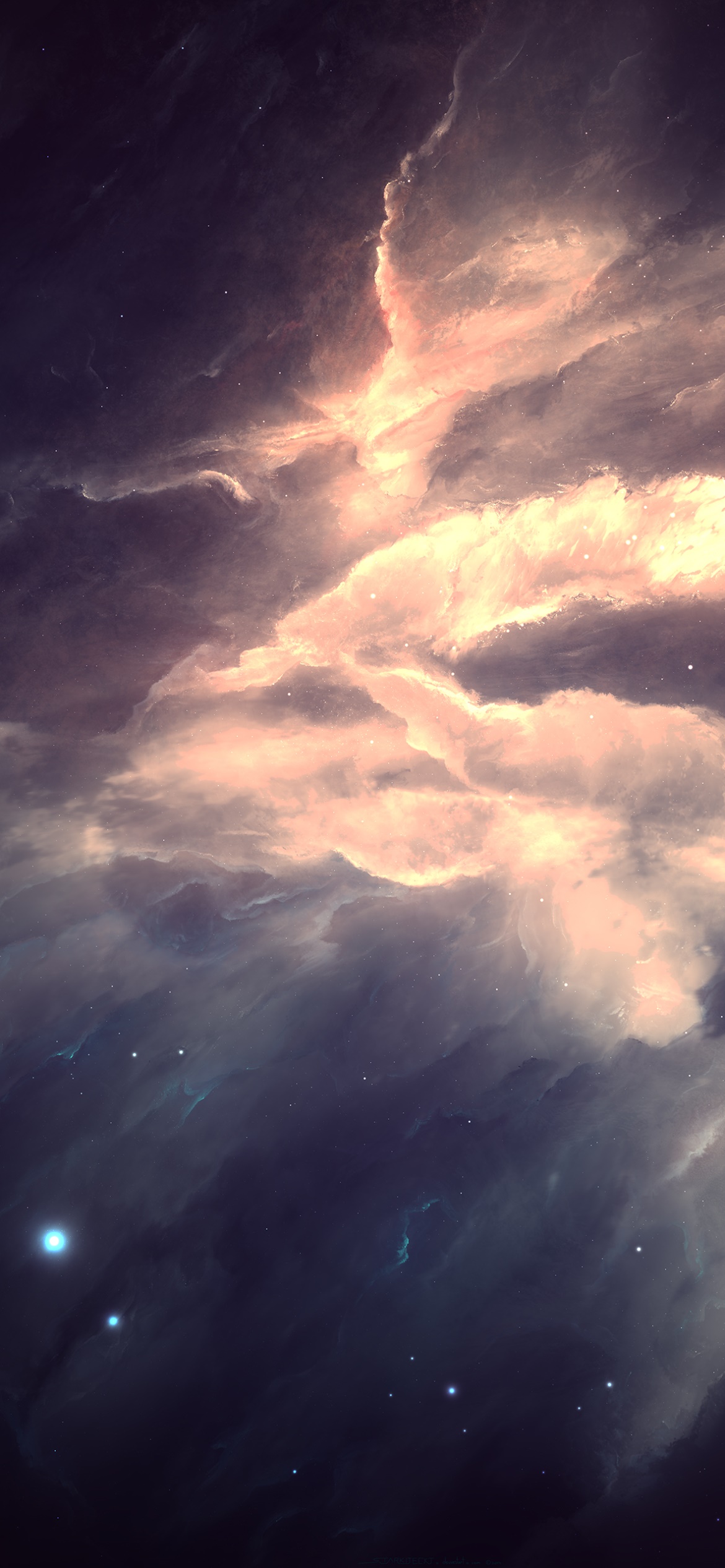 Sci Fi Nebula, Space, 1170x2532, Phone HD Wallpaper
