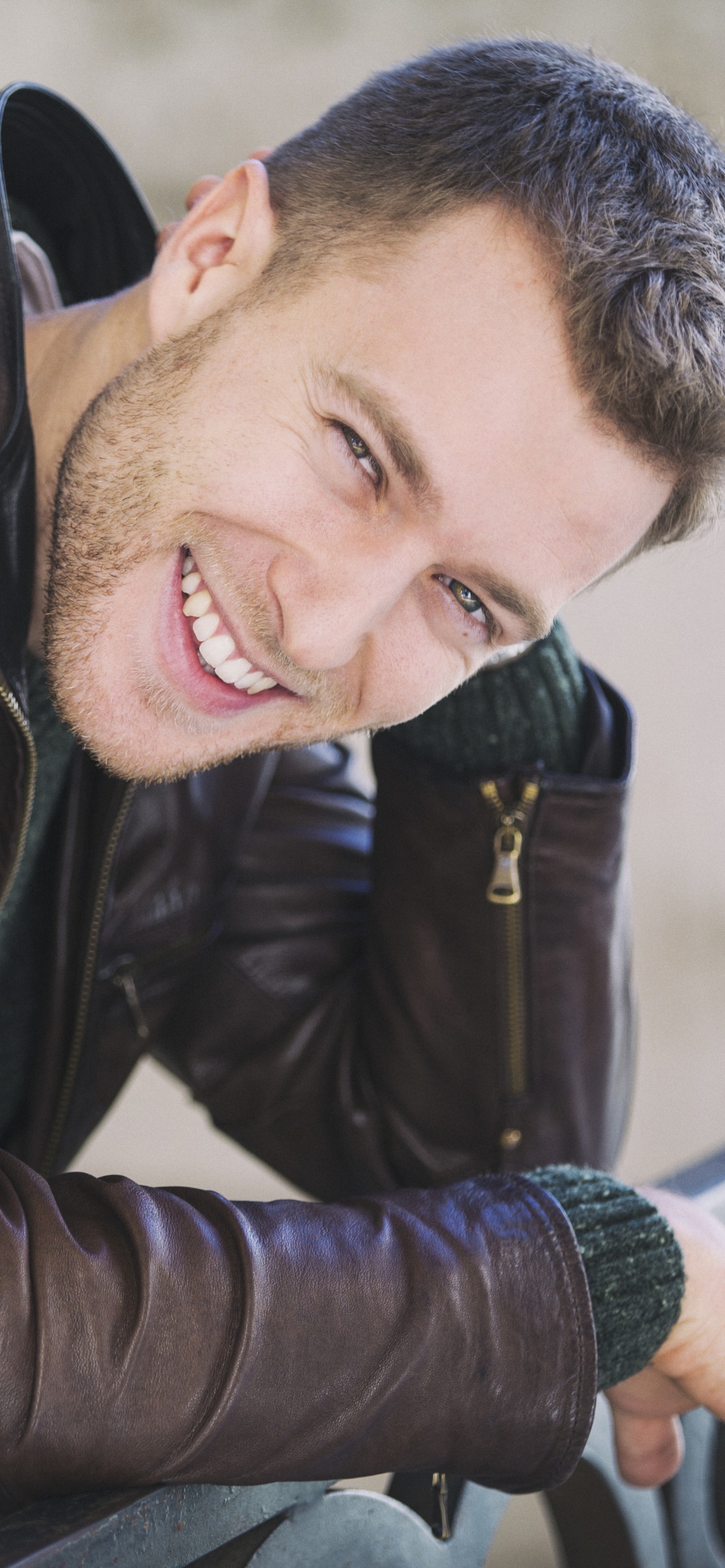 Men Model, Smile, 1170x2532, Phone HD Wallpaper