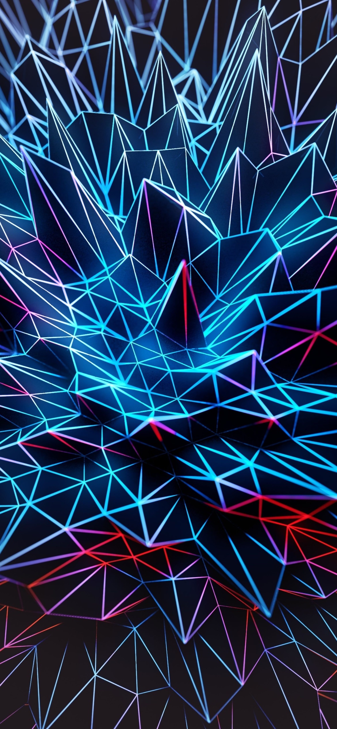 Abstract Light, Triangle, 1170x2532, Phone HD Wallpaper