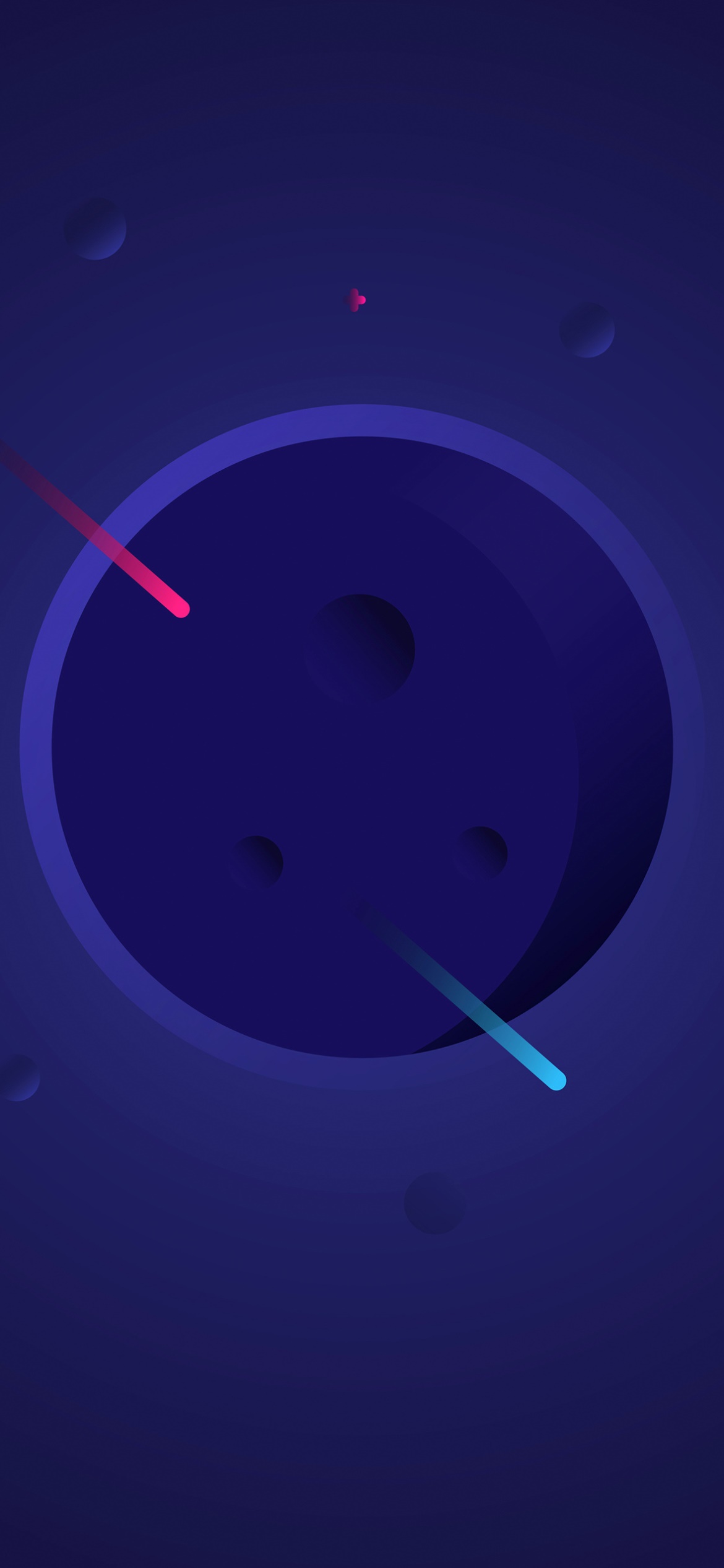 Artistic Minimalist, Planet, 1170x2532, Phone HD Wallpaper