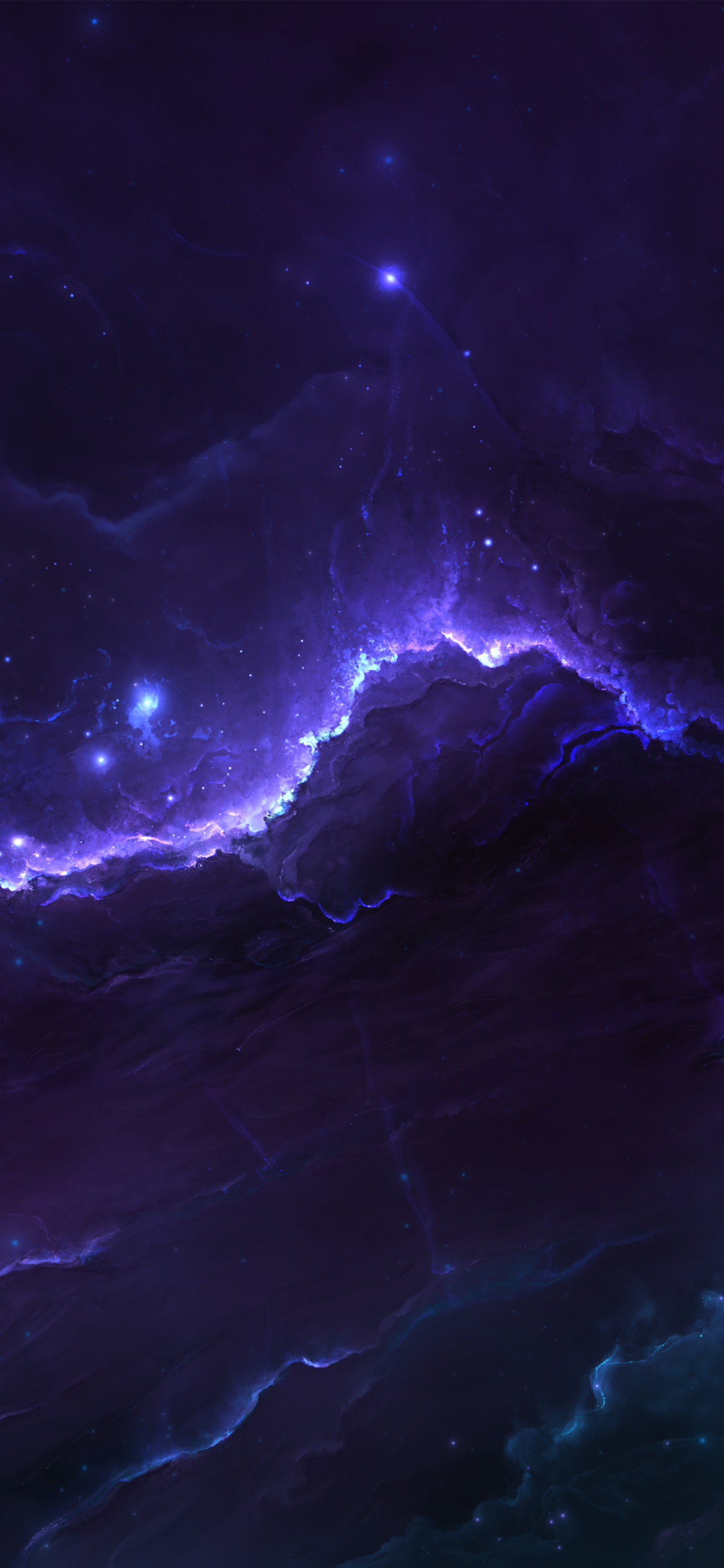 Sci Fi Nebula, Space, Stars, Cosmos, 1125x2436, Phone HD Wallpaper