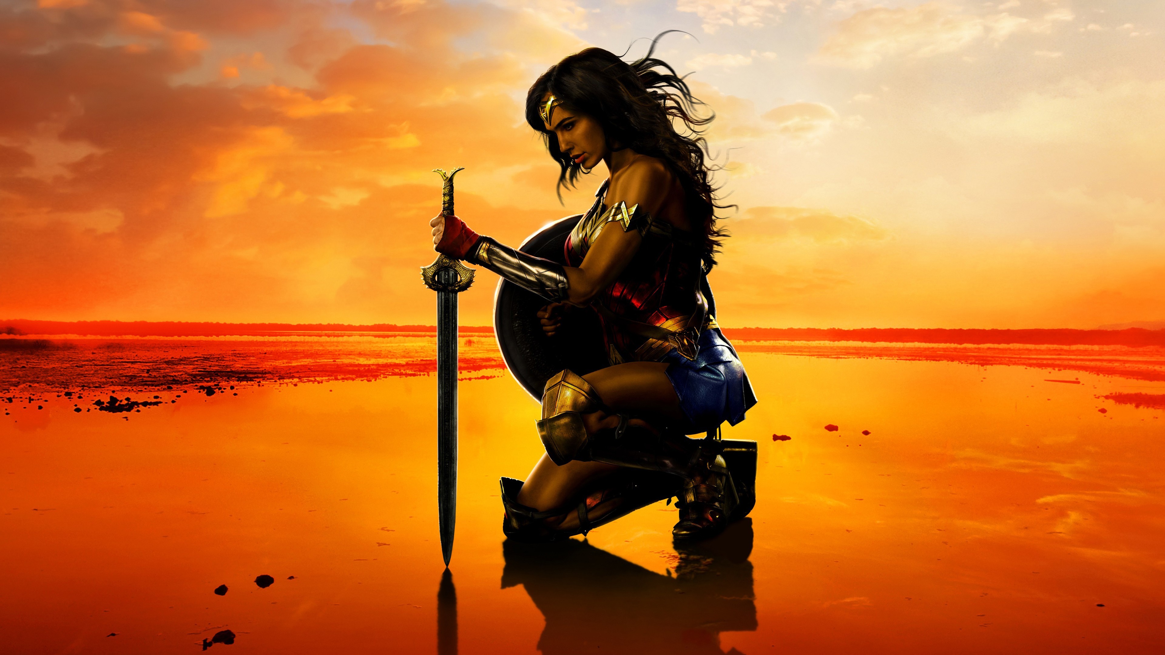 Wonder Woman, 4k, Gal Gadot, HD Wallpaper