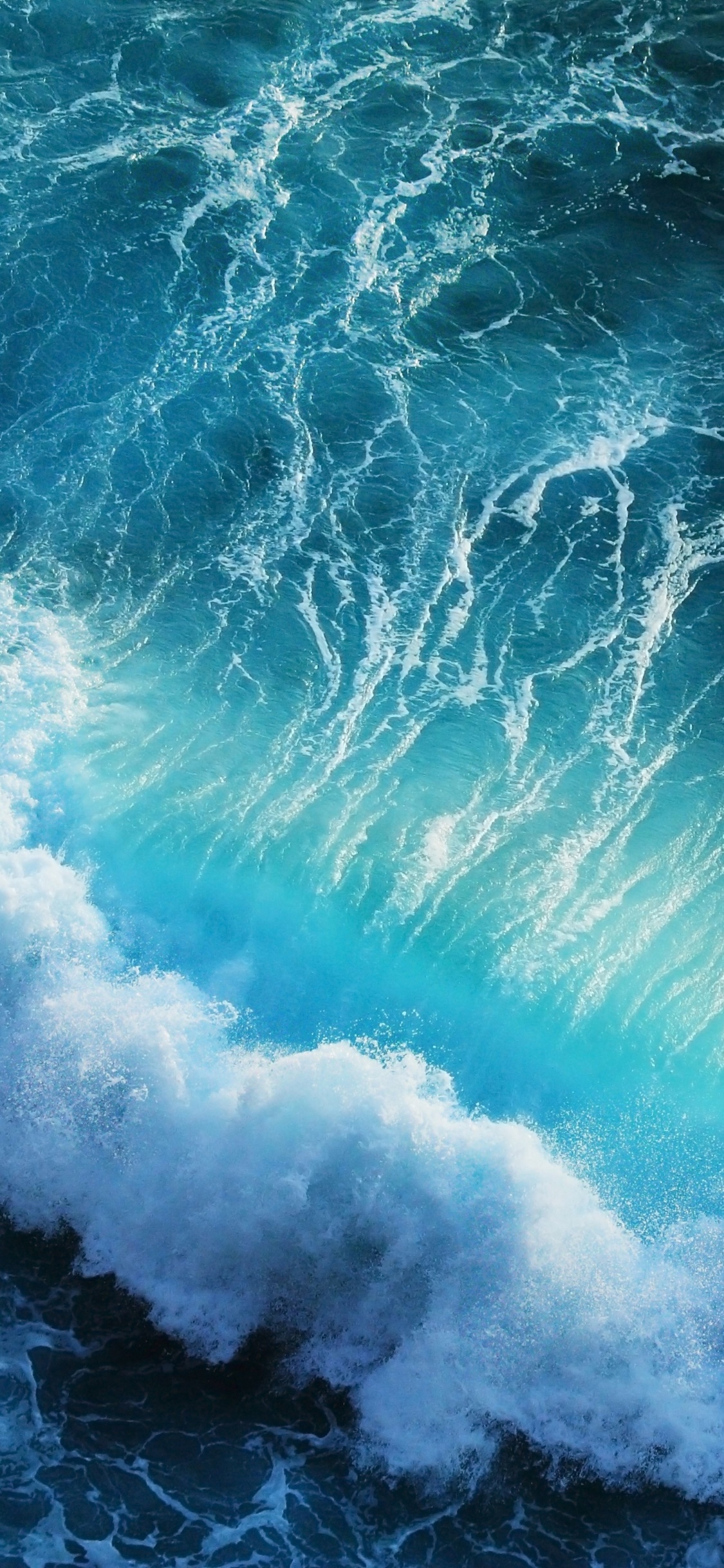 Earth Ocean, Wave, 1125x2436, Phone HD Wallpaper