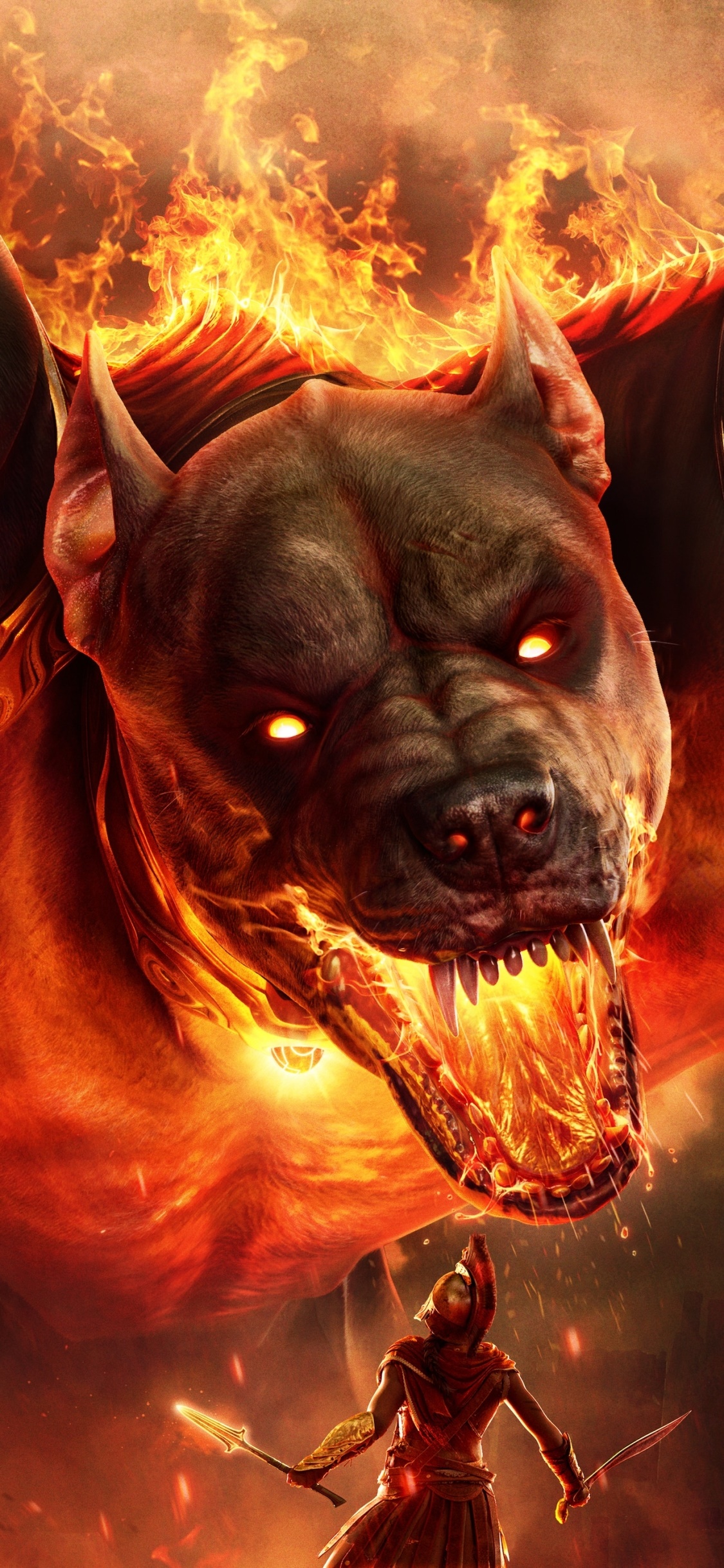 Video Game Assassins Creed Odyssey, Assassins Creed, Cerberus, 1125x2436, Phone HD Wallpaper