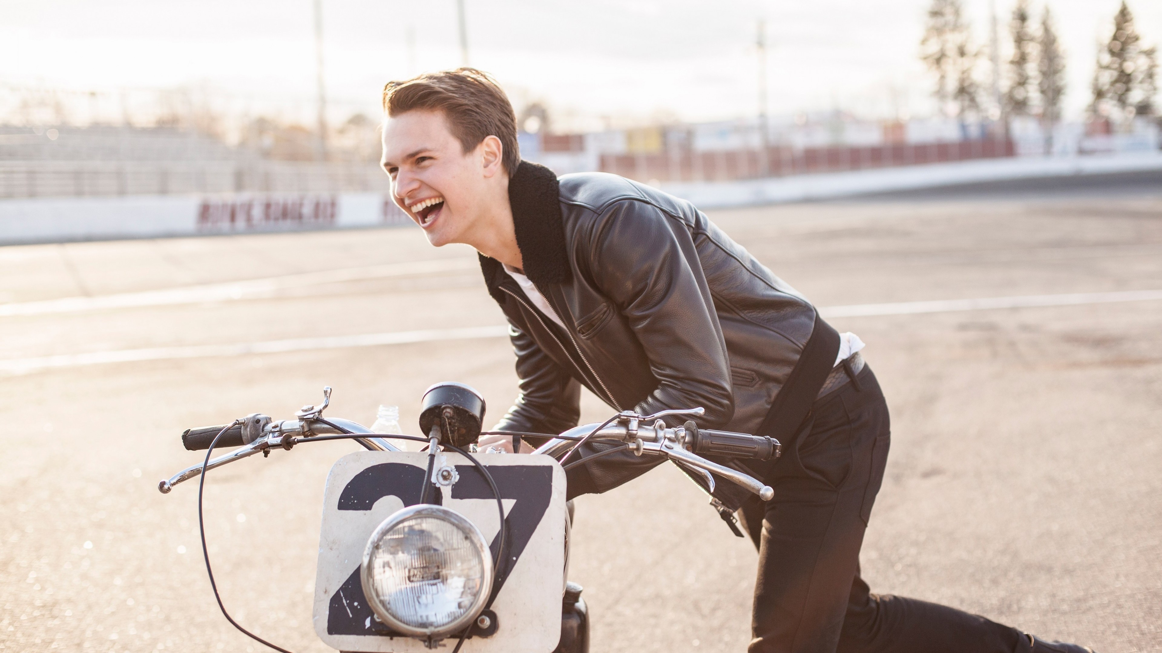 Ansel Elgort, 4K, photo, HD Wallpaper