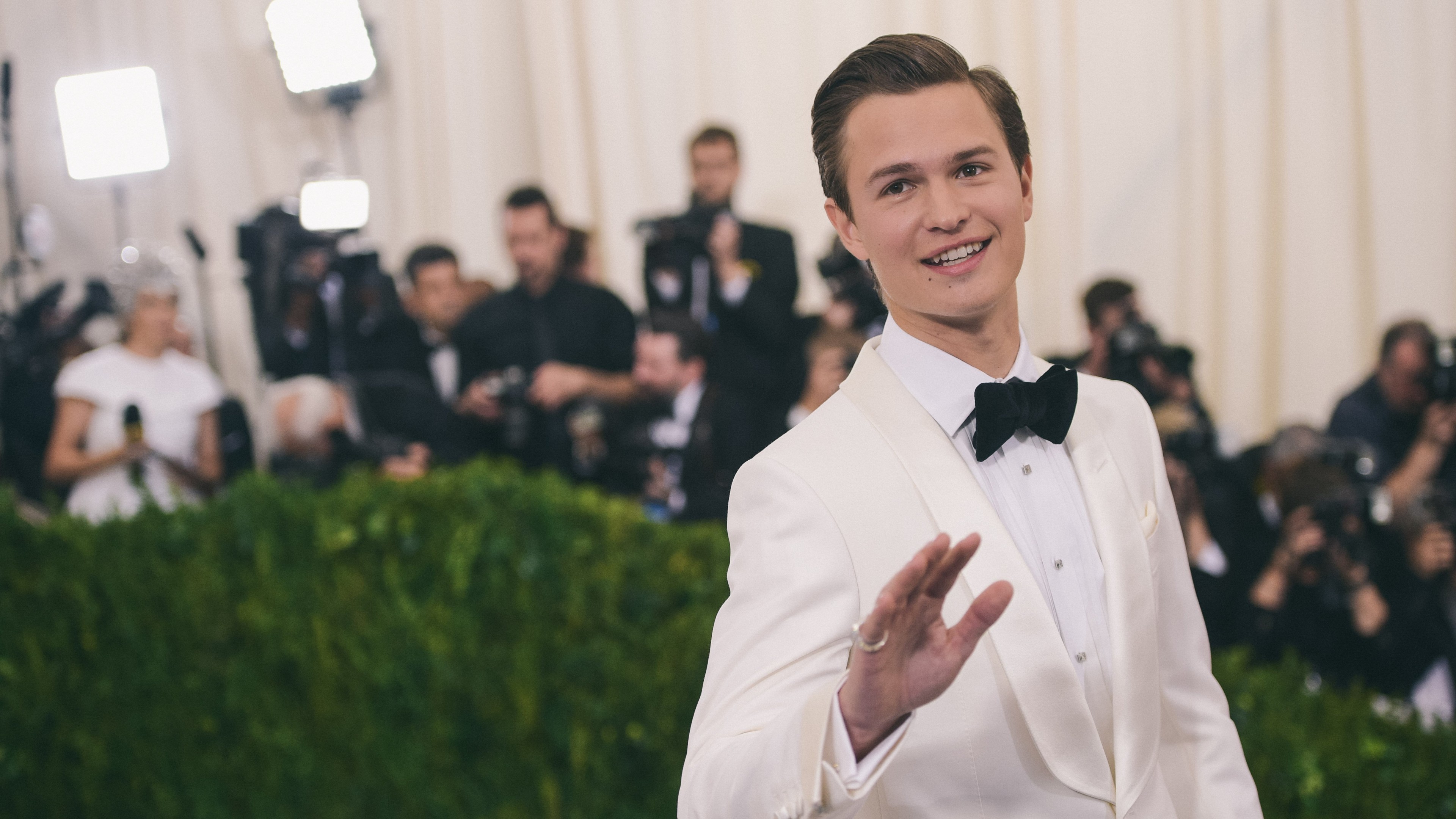 Ansel Elgort, 4K, photo, HD Wallpaper