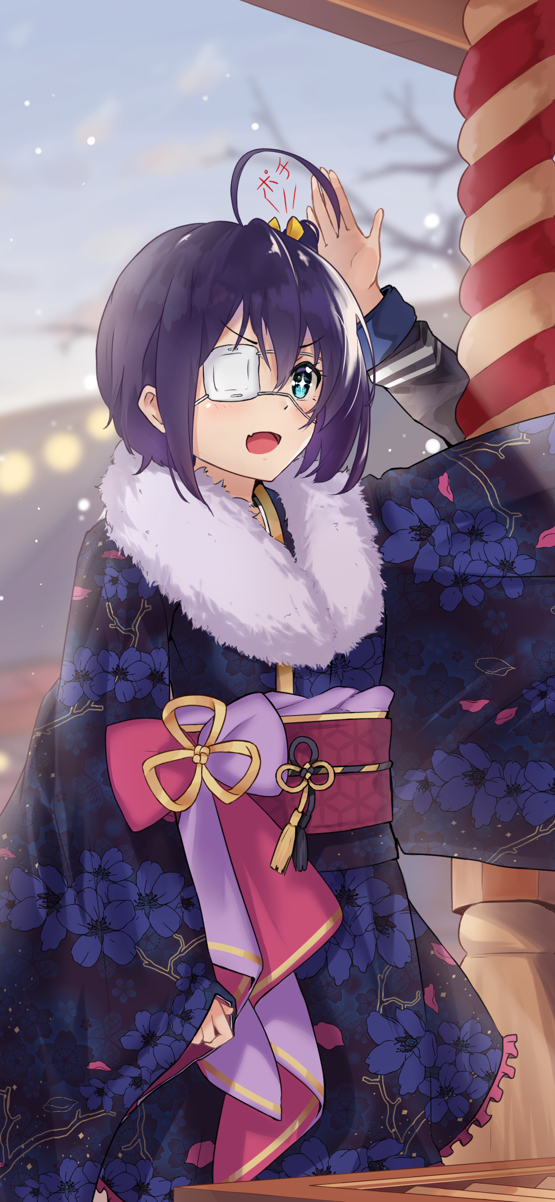 Anime Love, Chunibyo and Other Delusions, Rikka Takanashi, 1125x2436, Phone HD Wallpaper