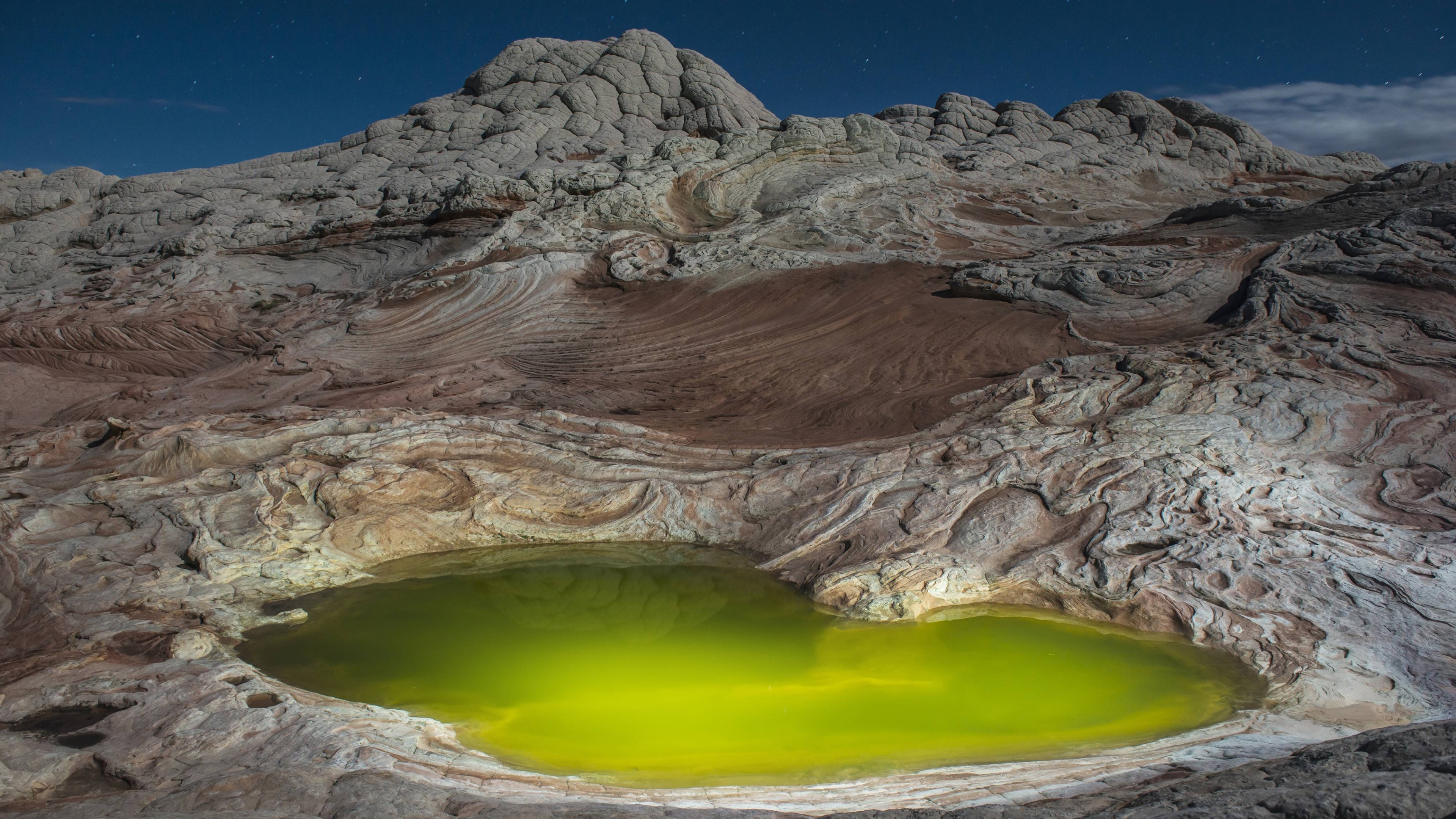 Green Pond, 4K, White Pocket, USA, HD Wallpaper