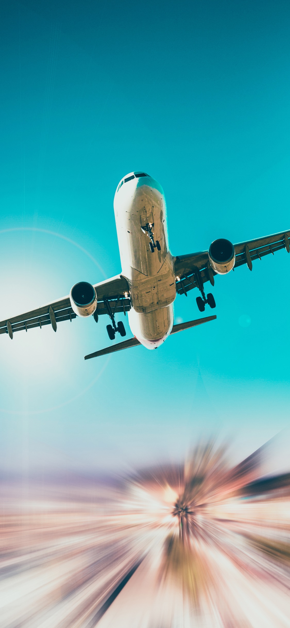 Vehicles Aircraft, Vehicle, Passenger Plane, Motion Blur, 1125x2436, Phone HD Wallpaper