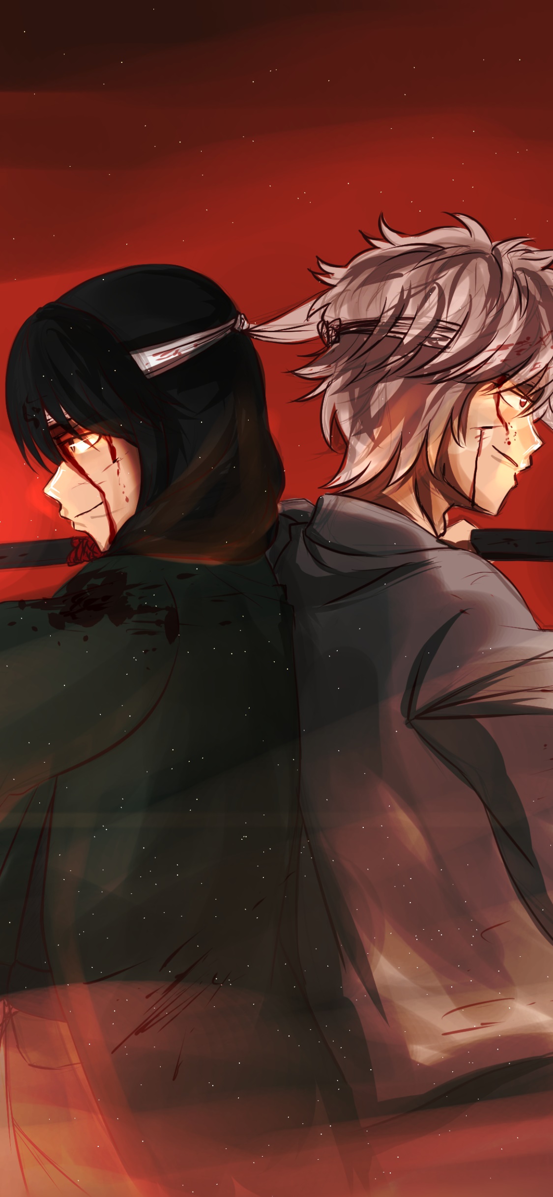 Anime Gintama, Kotaro Katsura, Gintoki Sakata, 1125x2436, Phone HD Wallpaper