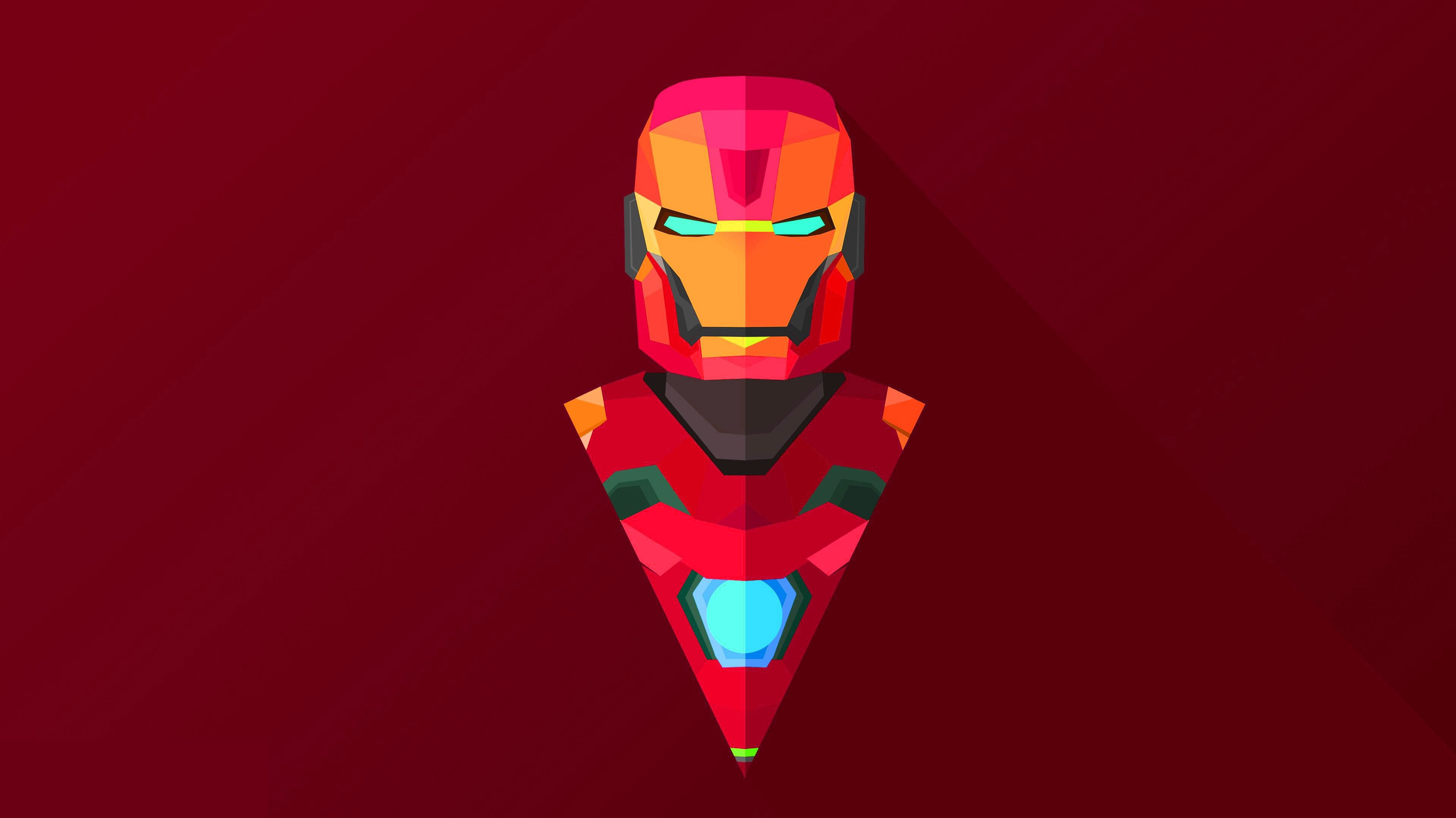 4k, iron man, abstract, HD Wallpaper