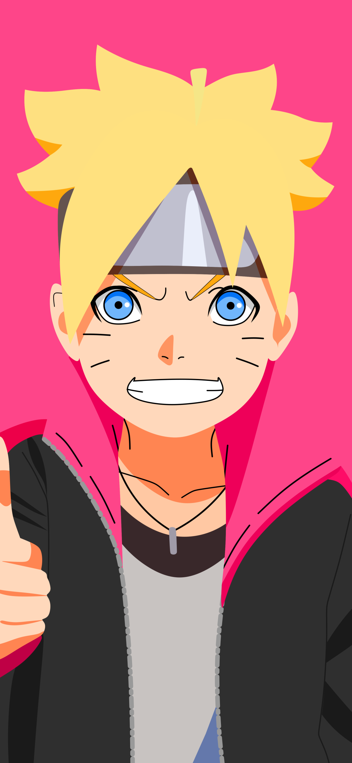 Anime Boruto, Minimalist, Boruto Uzumaki, 1125x2436, Phone HD Wallpaper