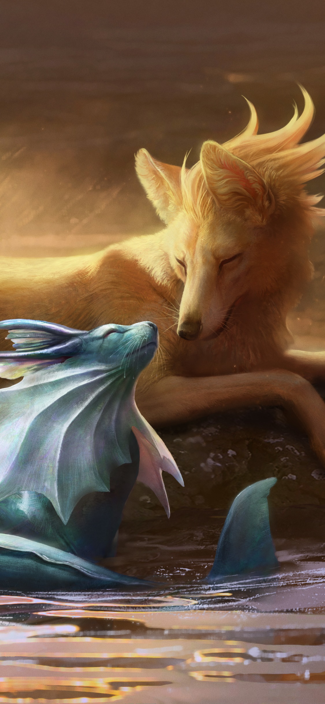 Anime Pokémon, Ninetales (Pokémon), Vaporeon (Pokémon), 1125x2436, Phone HD Wallpaper