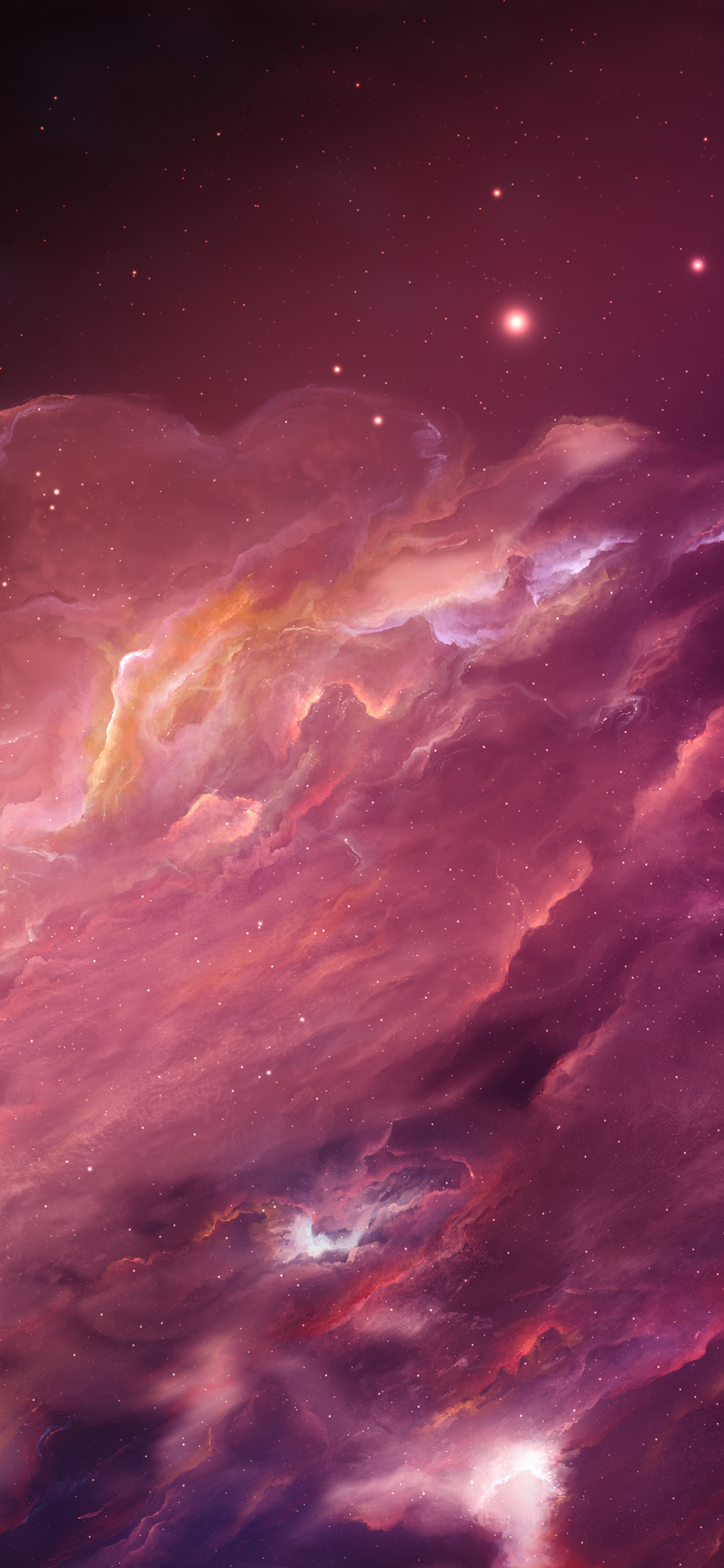 Sci Fi Nebula, Space, Stars, 1125x2436, Phone HD Wallpaper