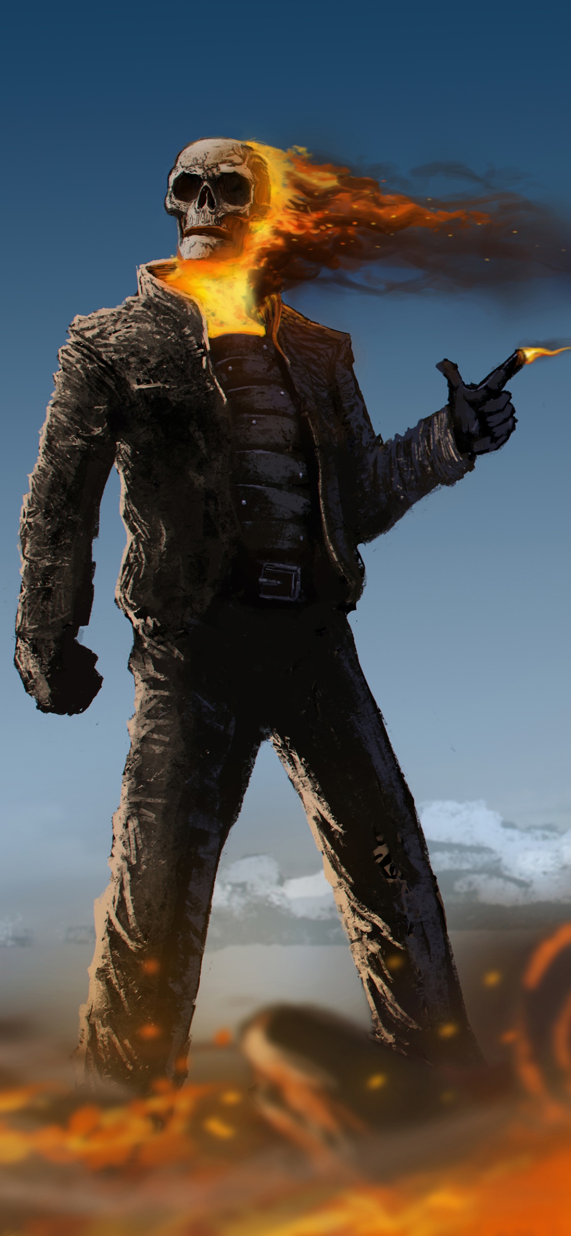 Comics Ghost Rider, 1125x2436, Phone HD Wallpaper