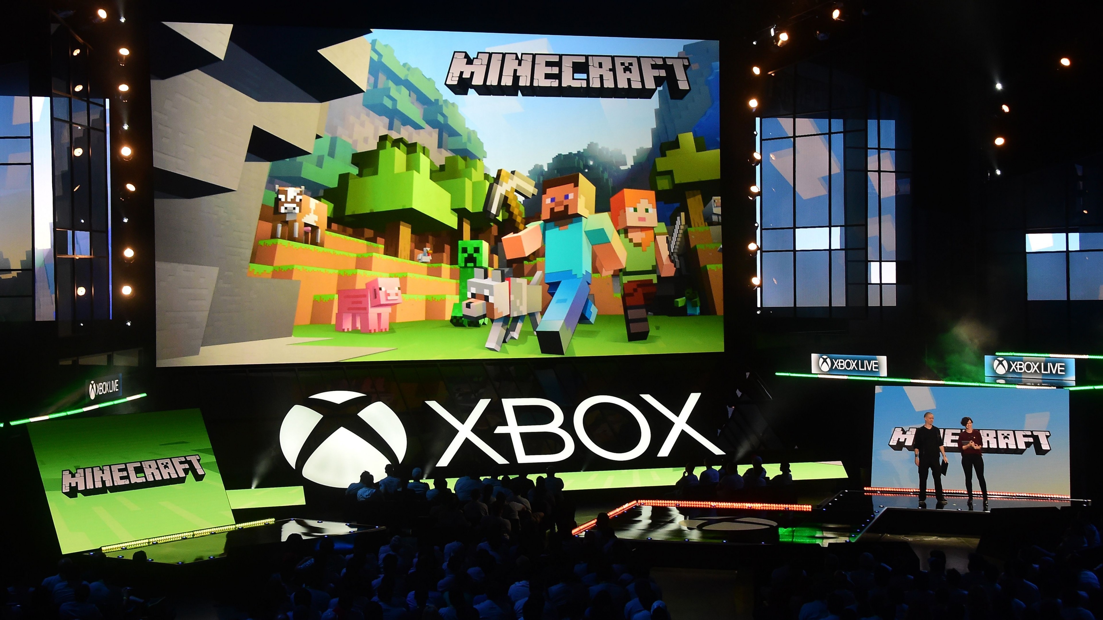 Minecraft, 4k, E3 2017, Xbox One X, HD Wallpaper