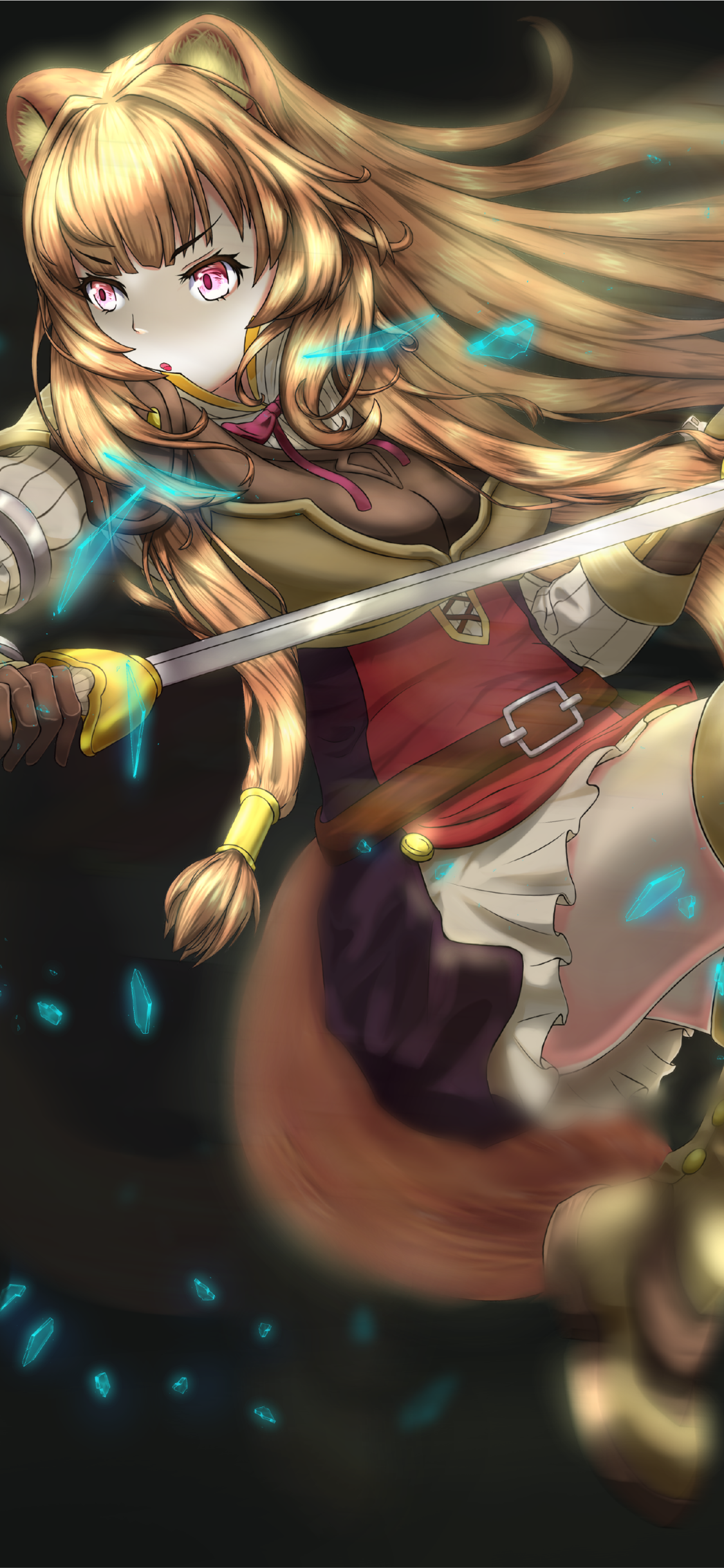 Anime The Rising of the Shield Hero, Raphtalia (The Rising Of The Shield Hero), Sword, 1125x2436, Phone HD Wallpaper