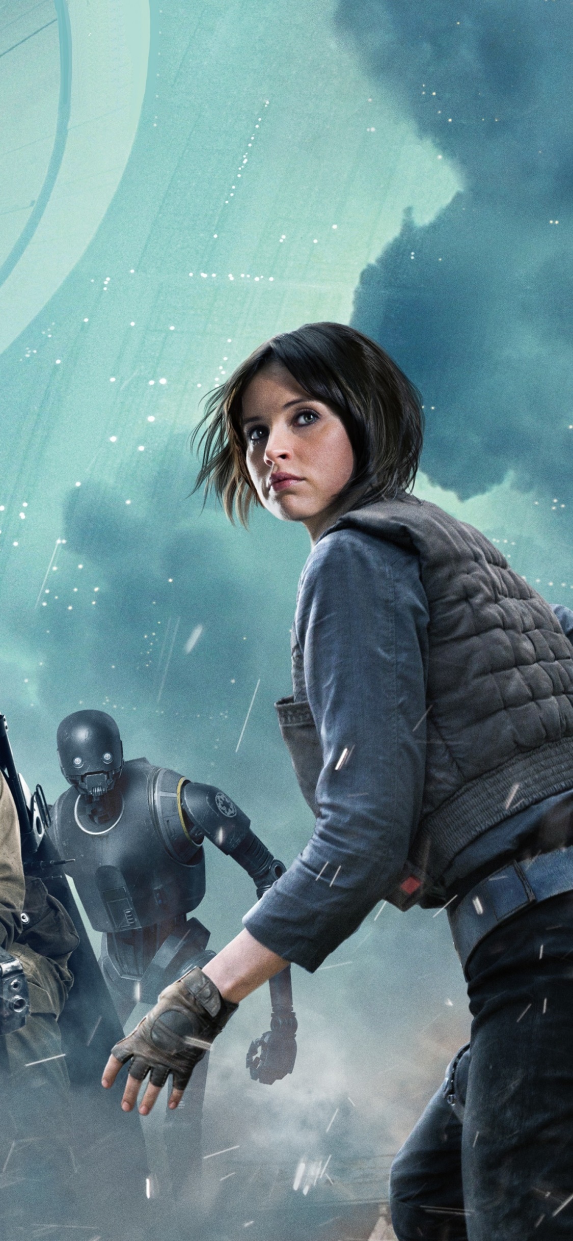 Movie Rogue One: A Star Wars Story, Jyn Erso, Star Wars, Felicity Jones, 1125x2436, Phone HD Wallpaper
