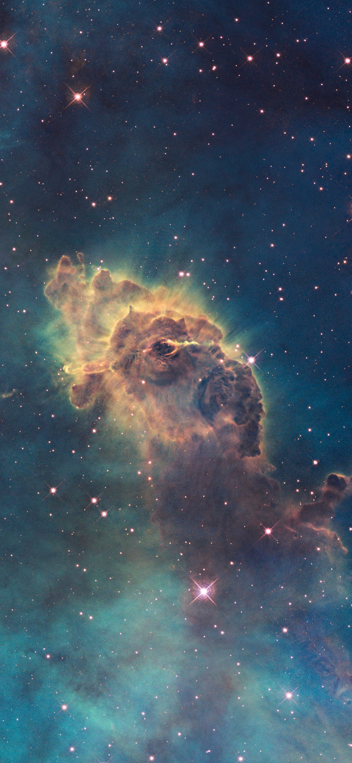 Sci Fi Nebula, Carina Nebula, Stars, Space, 1125x2436, Phone HD Wallpaper