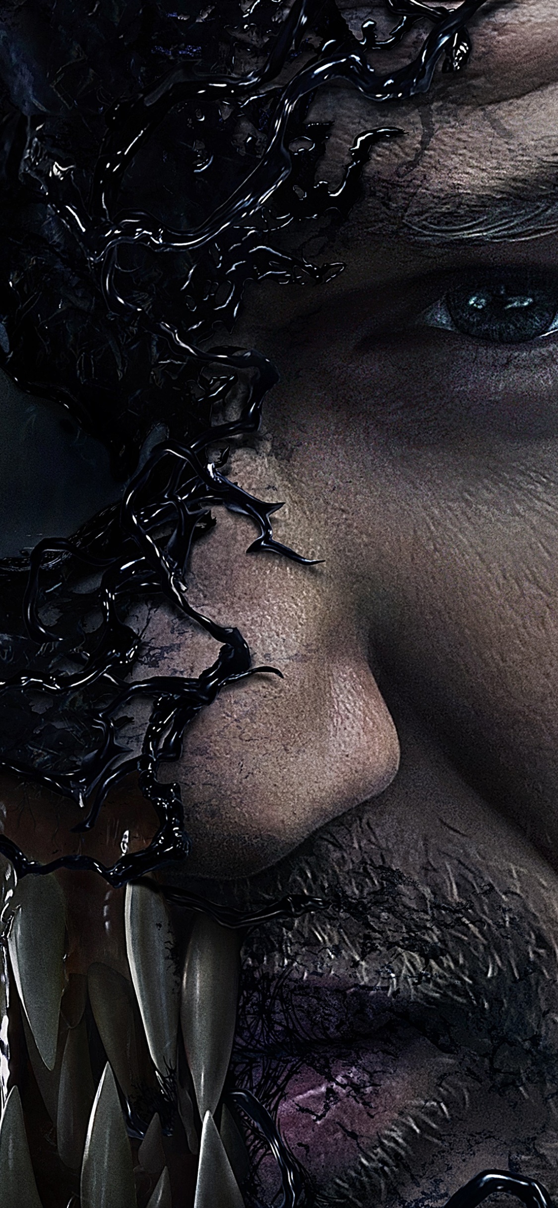 Movie Venom, Face, Tom Hardy, 1125x2436, Phone HD Wallpaper