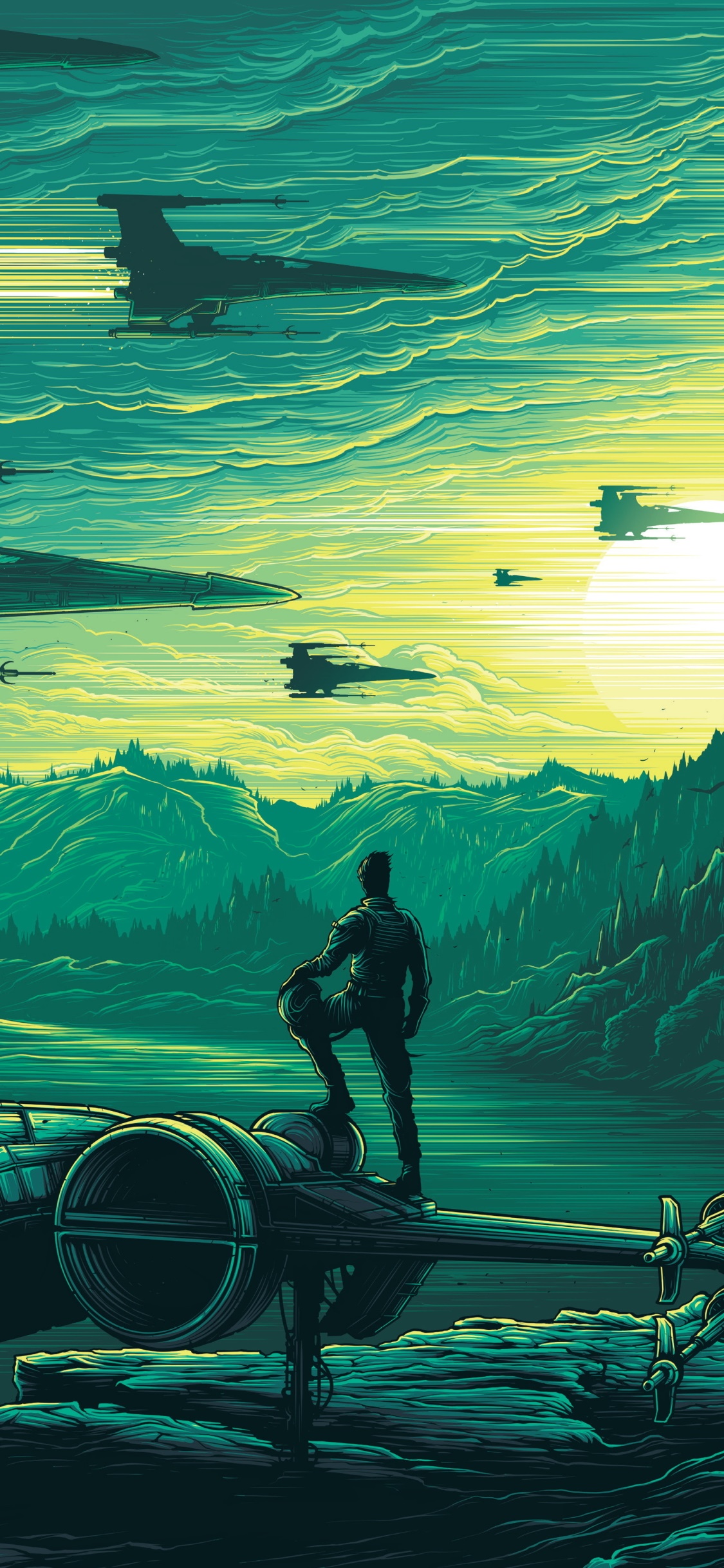 Movie Star Wars Episode VII: The Force Awakens, Captain Phasma, Kylo Ren, 1125x2436, Phone HD Wallpaper