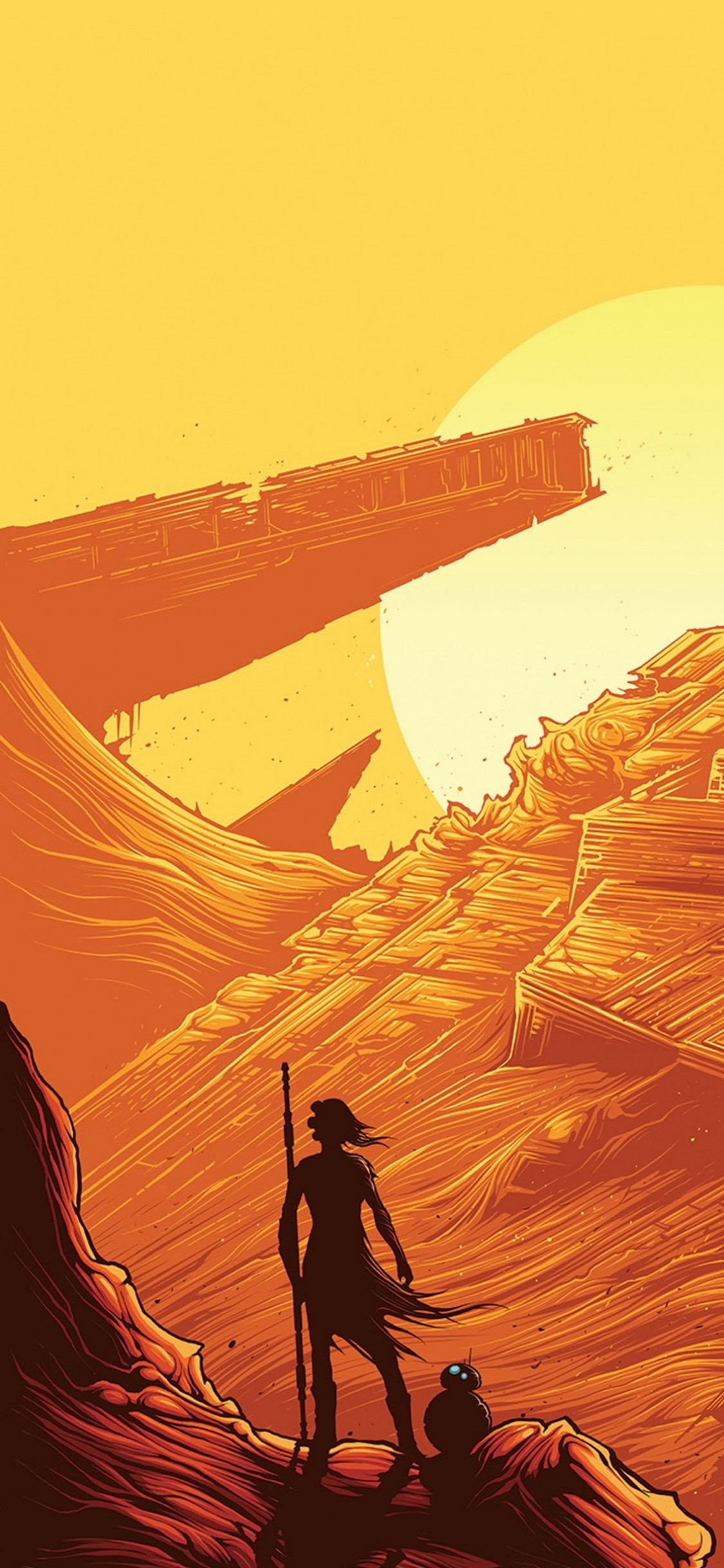 Movie Star Wars Episode VII: The Force Awakens, Kylo Ren, Captain Phasma, 1125x2436, Phone HD Wallpaper