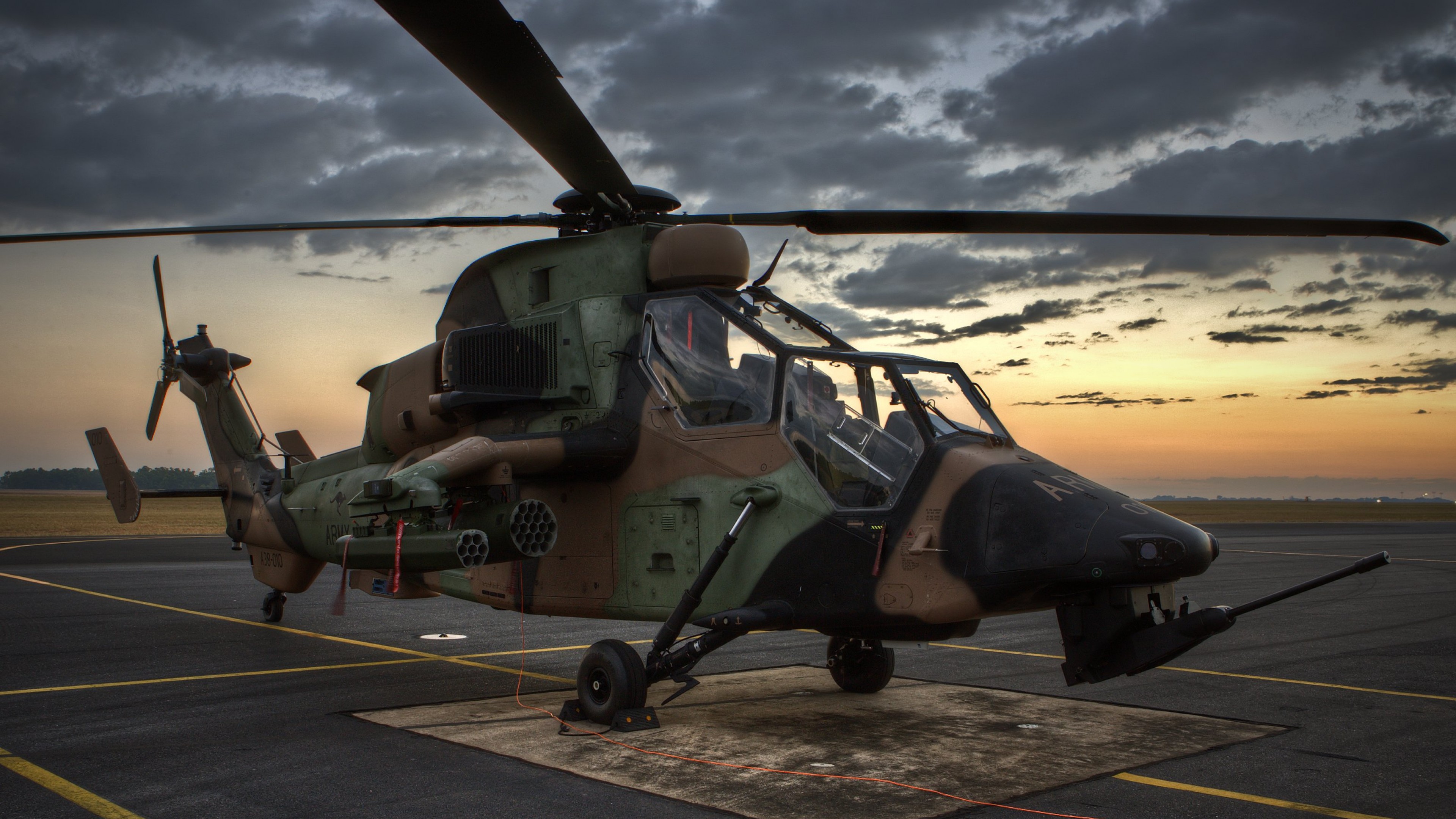 Eurocopter EC665 Tiger, attack helicopter, German Army, HD Wallpaper