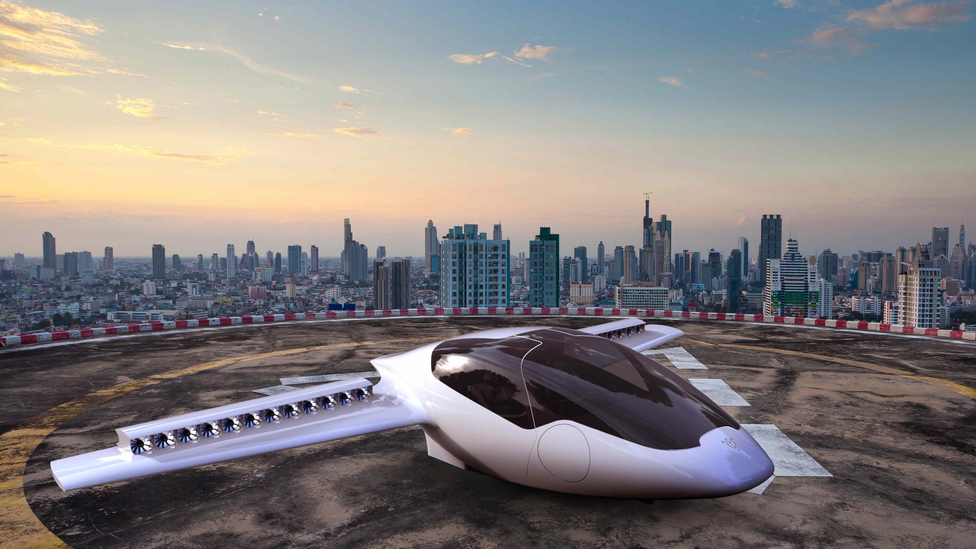 Lilium Jet, aerial vehicle, flying car, HD Wallpaper
