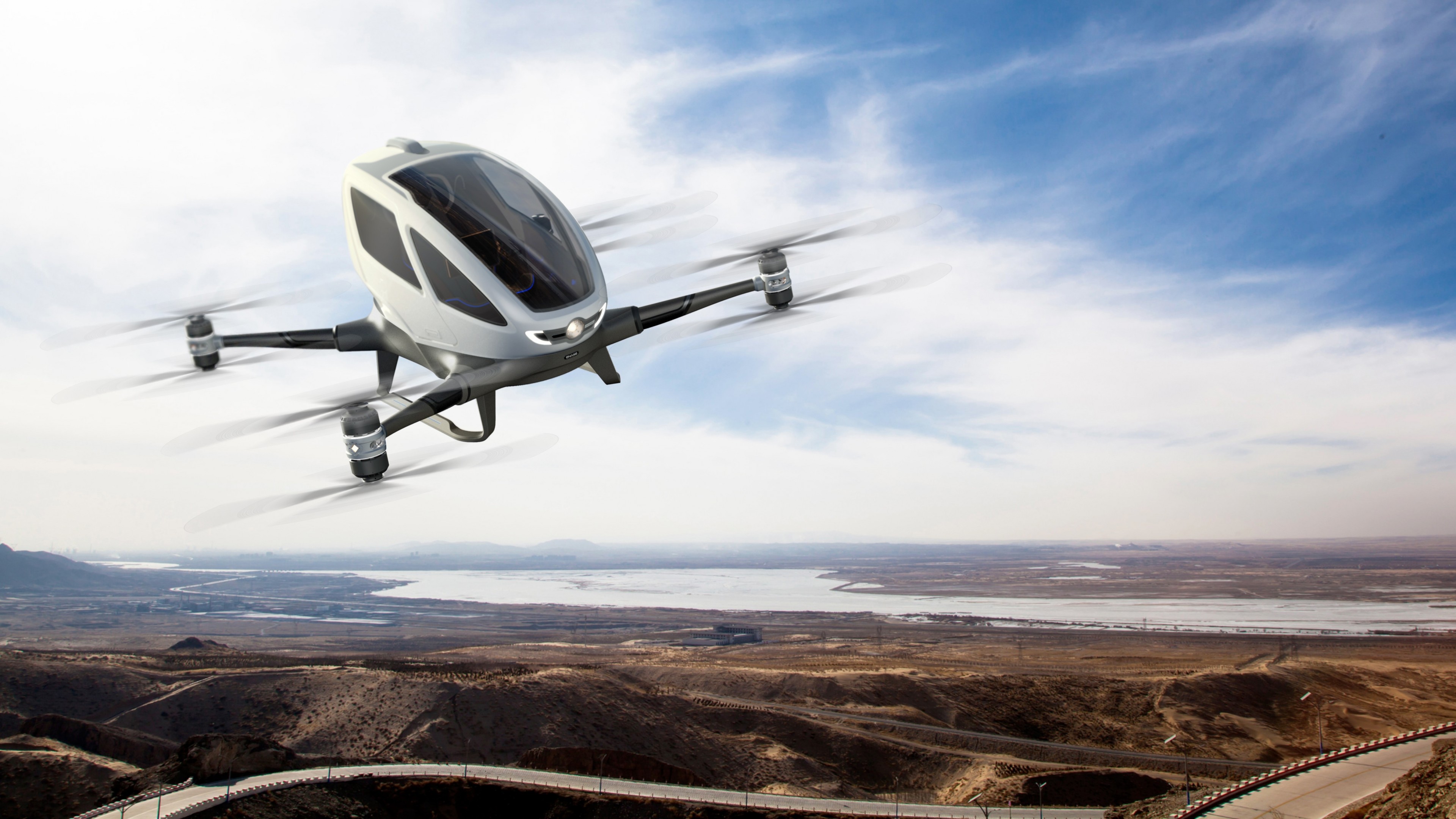 Ehang 184, aerial vehicle, best drones, review, HD Wallpaper