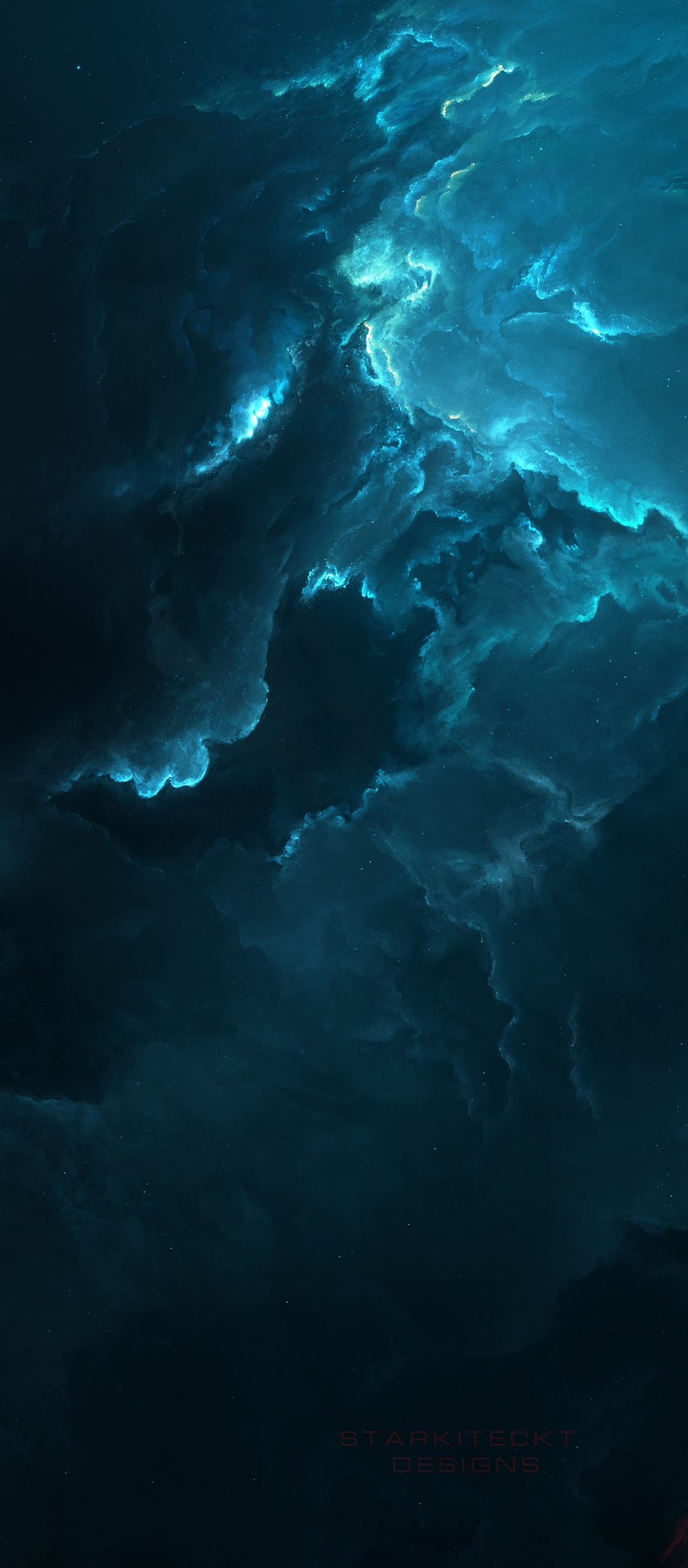 Sci Fi Nebula, Space, Blue, 1080x2460, Phone HD Wallpaper
