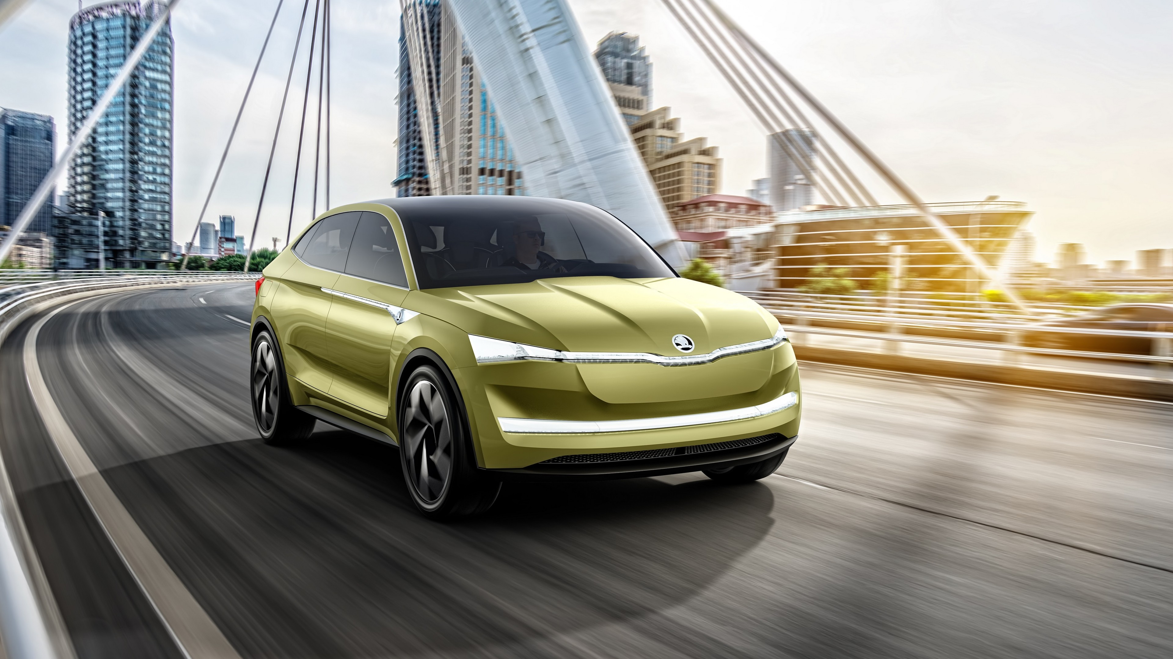 Skoda Vision E, electric car, Shanghai Auto Show 2017, concept, HD Wallpaper