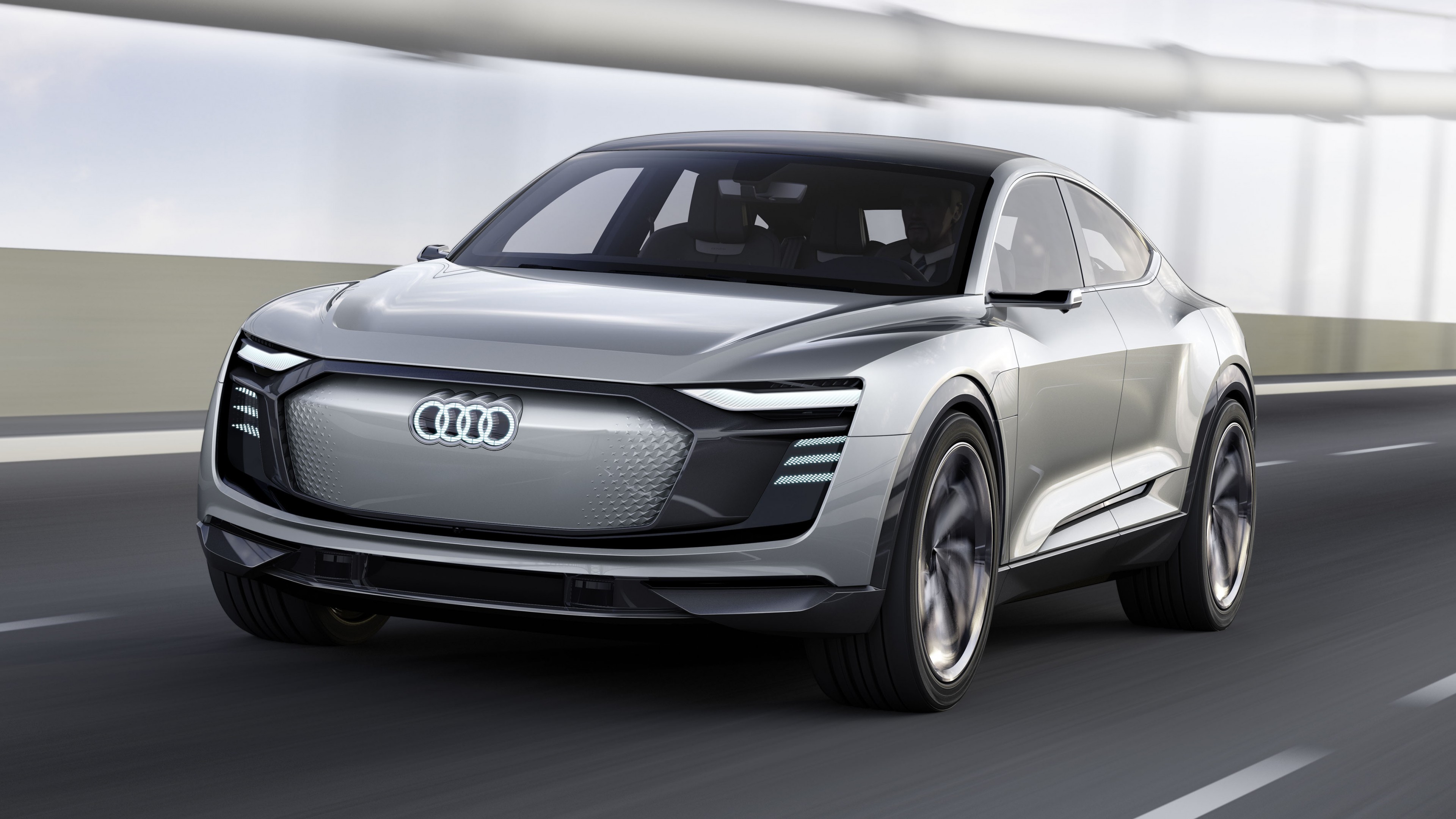 Audi E-Tron Sportback, Shanghai Auto Show 2017, concept, HD Wallpaper