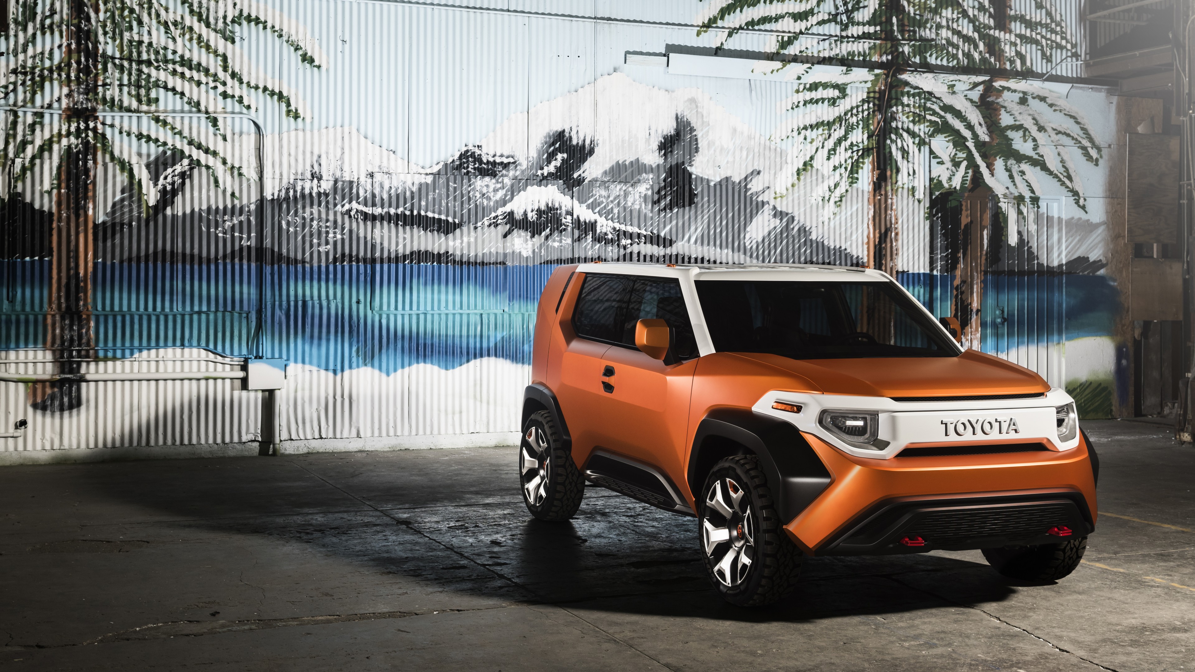 Toyota FT-4X, concept, orange, 2017 New York Auto Show, HD Wallpaper