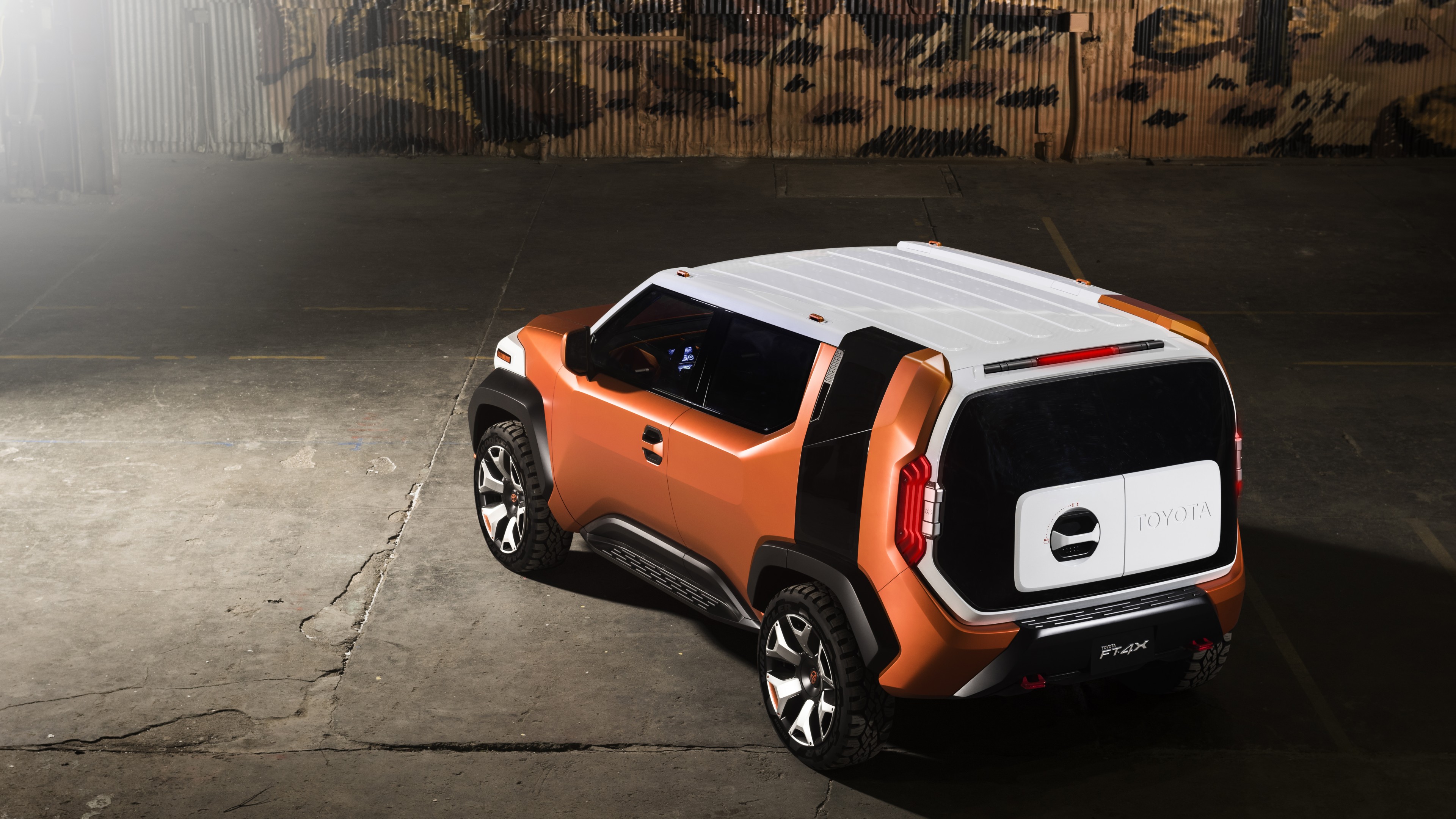 Toyota FT-4X, concept, orange, 2017 New York Auto Show, HD Wallpaper