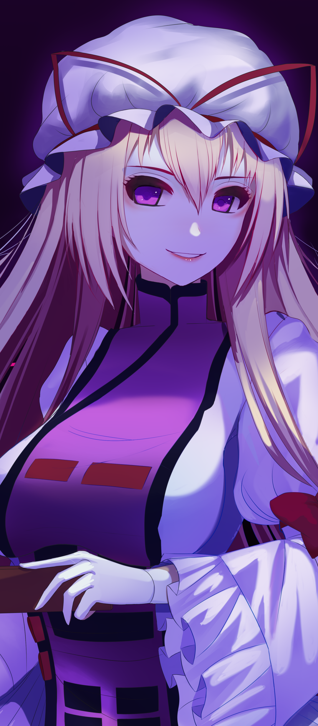Anime Touhou, Yukari Yakumo, 1080x2460, Phone HD Wallpaper