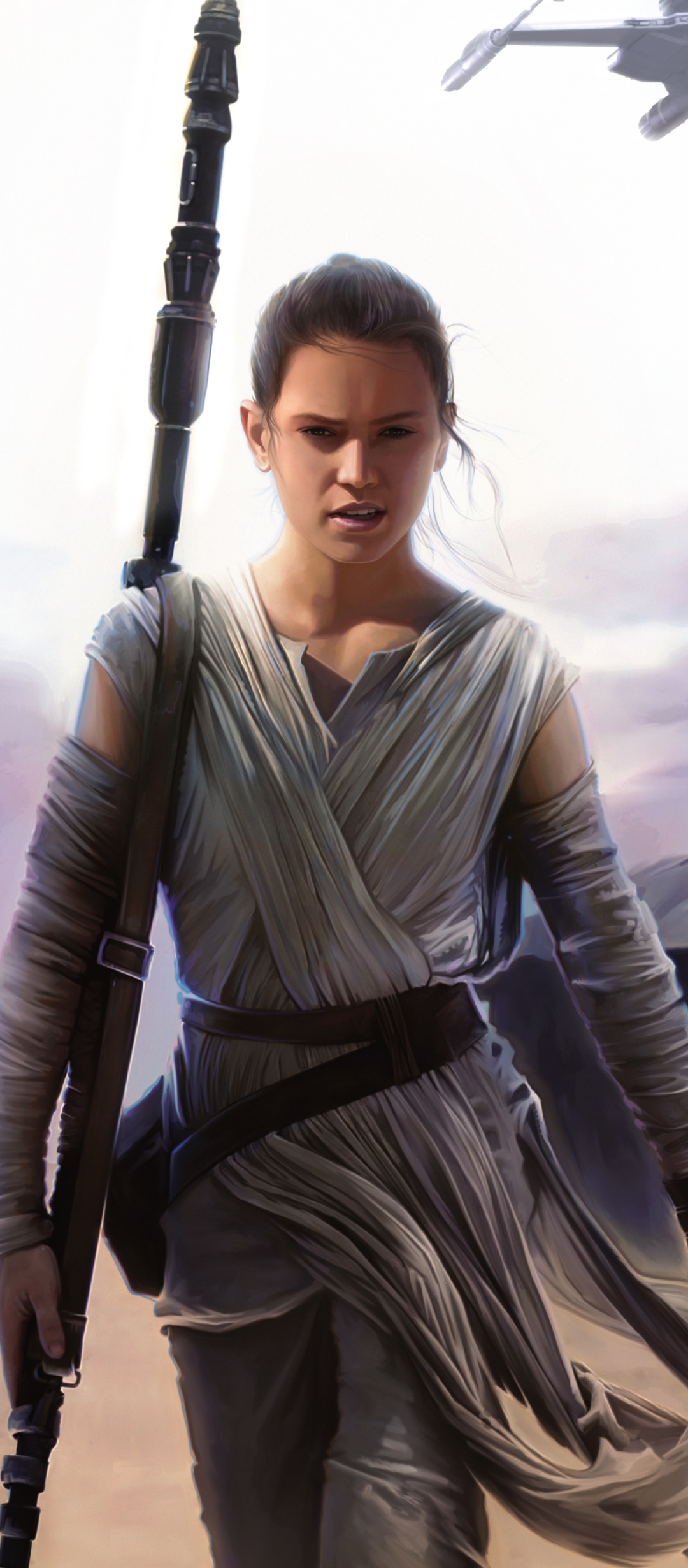 Movie Star Wars Episode VII: The Force Awakens, Rey (Star Wars), Star Wars, 1080x2460, Phone HD Wallpaper