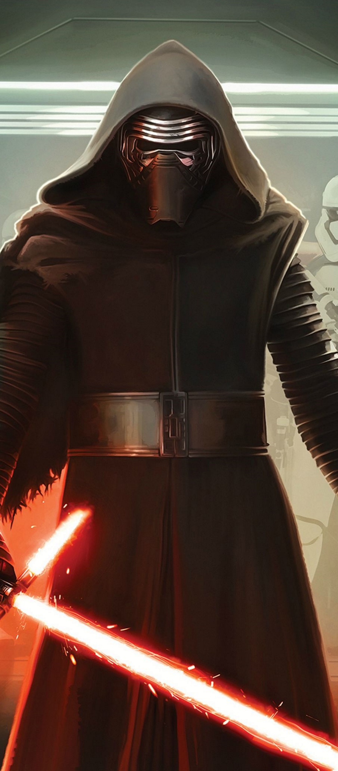 Movie Star Wars Episode VII: The Force Awakens, Kylo Ren, Star Wars, 1080x2460, Phone HD Wallpaper