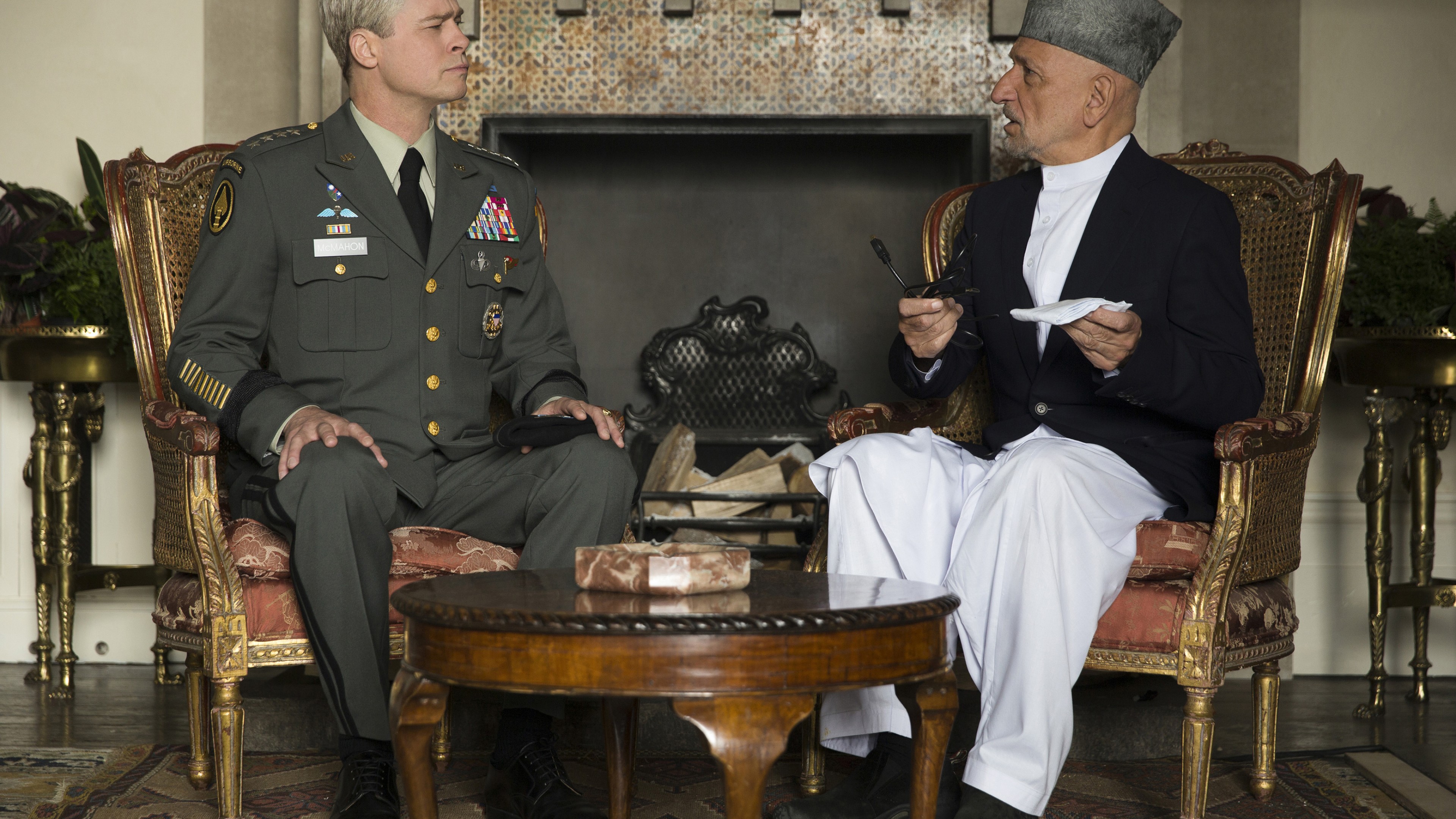War Machine, Brad Pitt, Ben Kingsley, best movies, HD Wallpaper