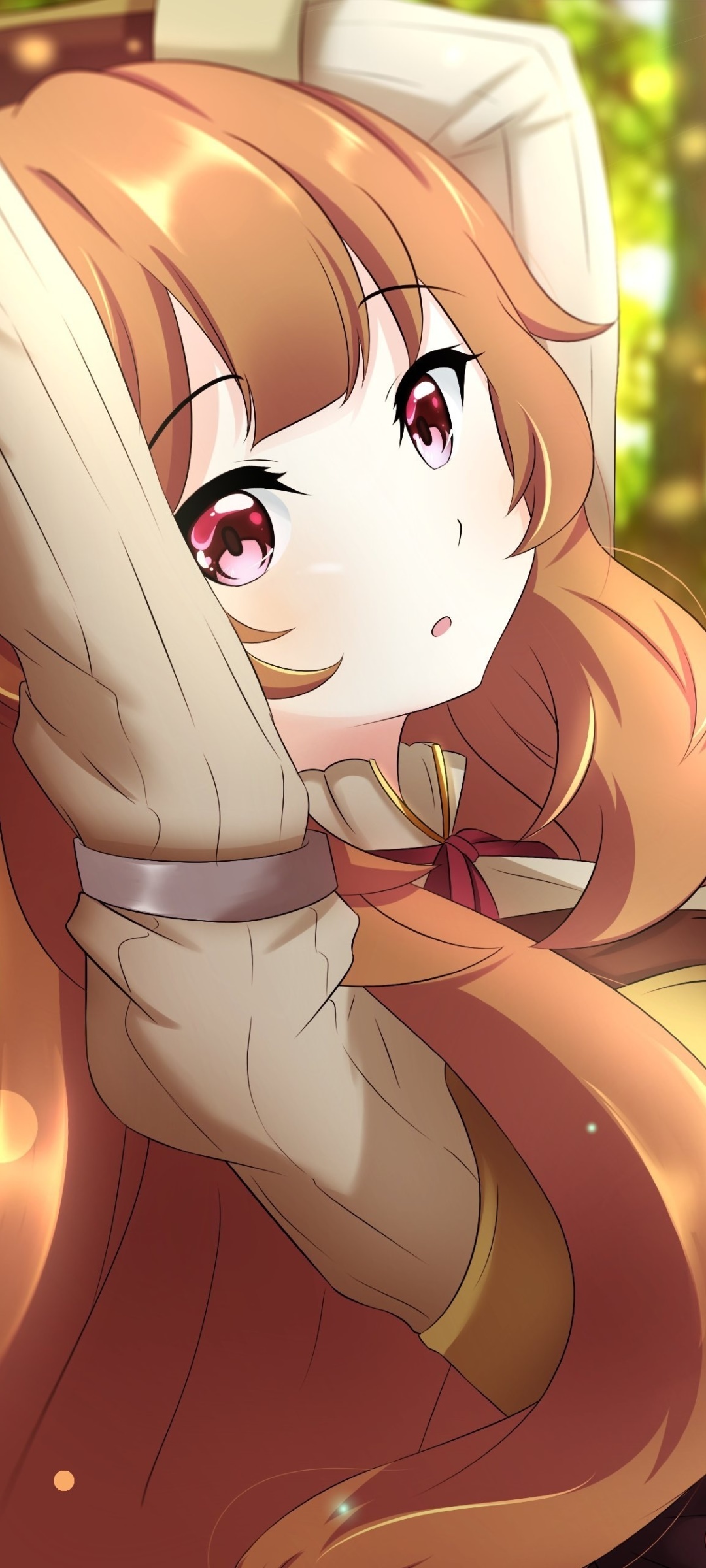 Anime The Rising of the Shield Hero, Raphtalia (The Rising Of The Shield Hero), Pink Eyes, Brown Hair, 1080x2400, Phone HD Wallpaper
