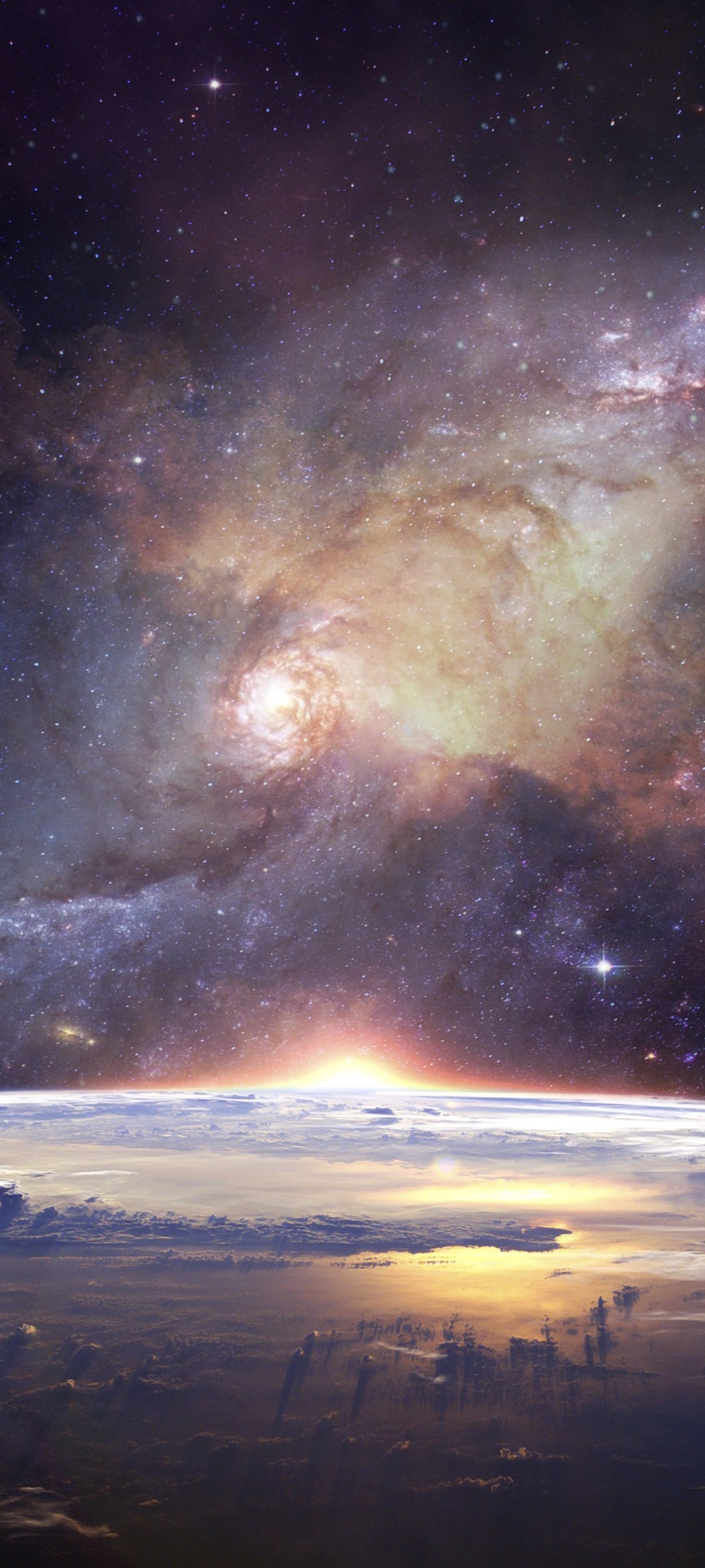 Sci Fi Galaxy, Space, Planetscape, 1080x2400, Phone HD Wallpaper