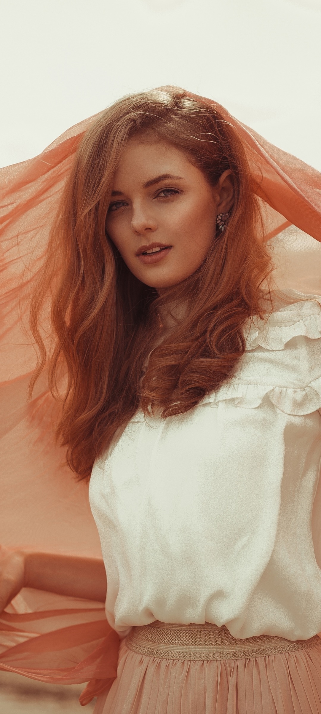 Women Model, Redhead, 1080x2400, Phone HD Wallpaper