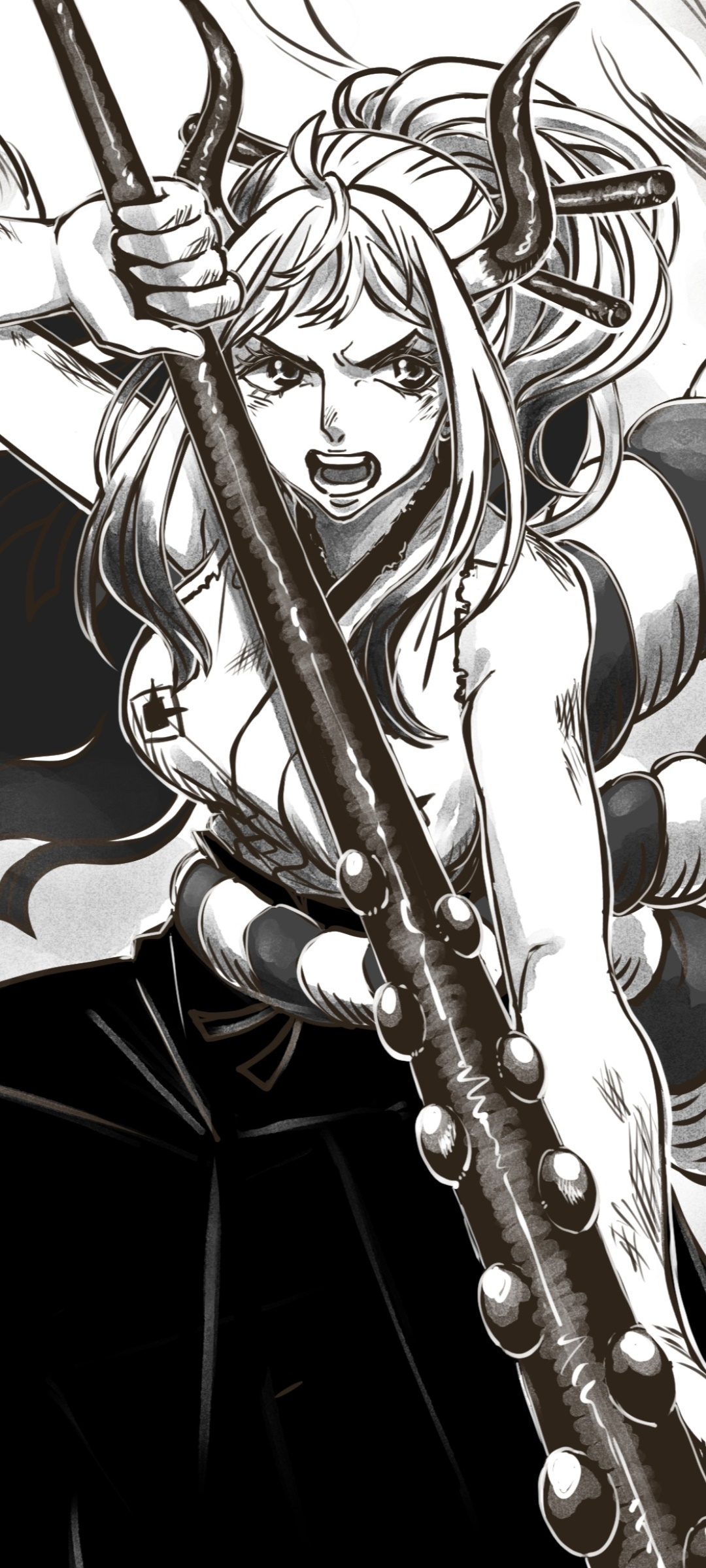 Anime One Piece, Yamato (One Piece), 1080x2400, Phone HD Wallpaper