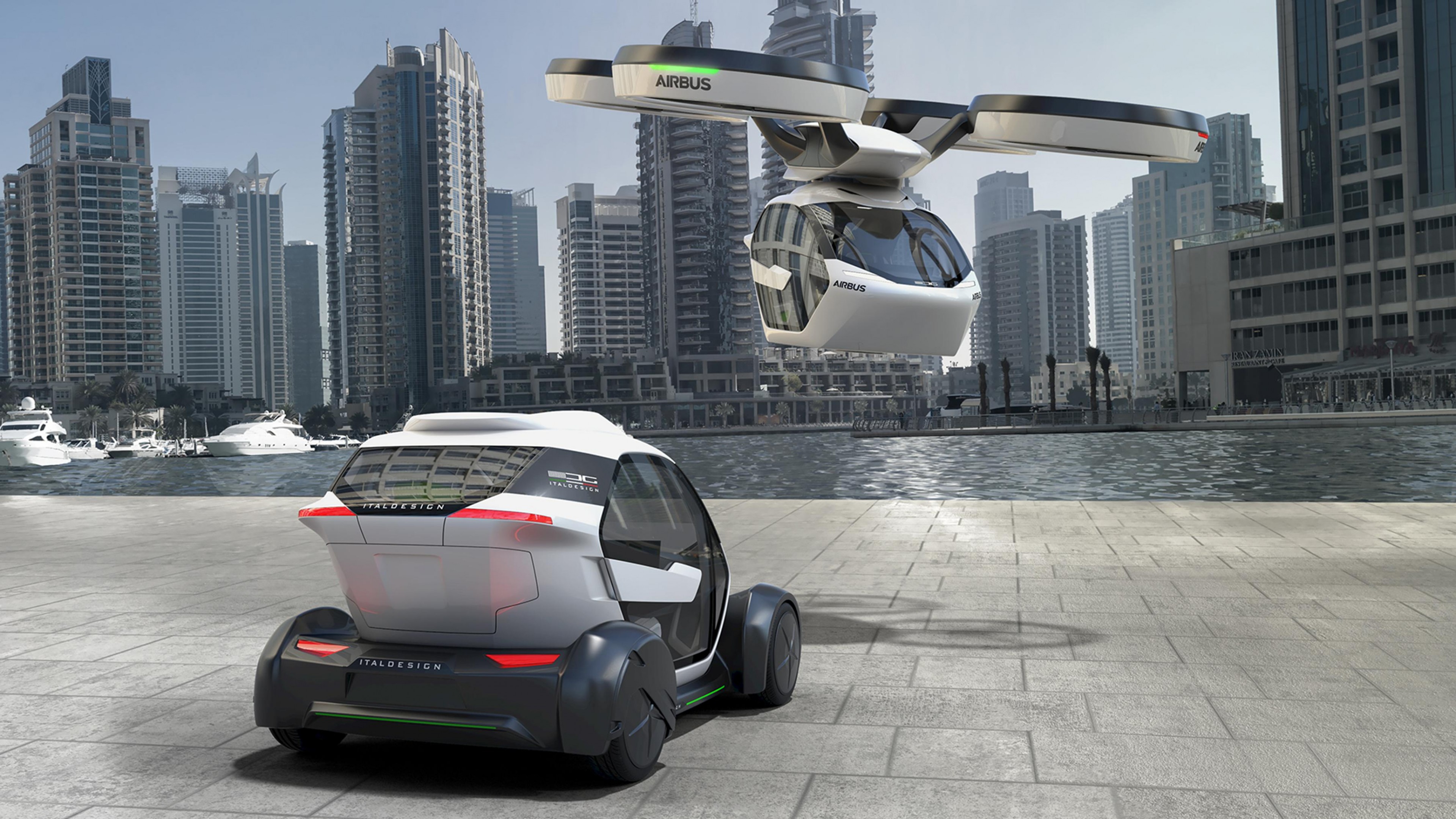Airbus Pop.Up, Air concept vehicle, Geneva Motor Show 2017, HD Wallpaper
