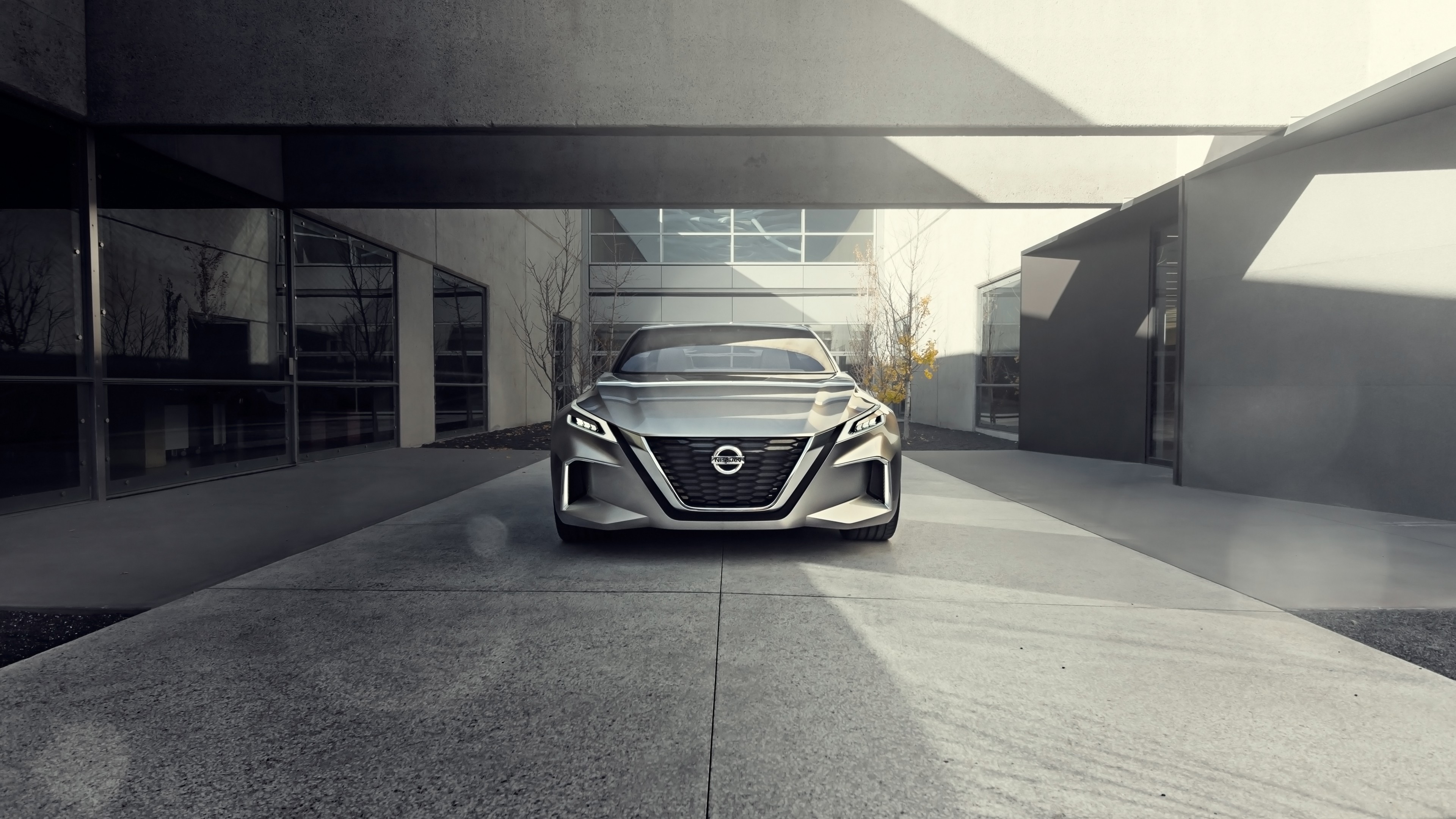 Nissan Vmotion 2.0, 4K, concept, front, HD Wallpaper