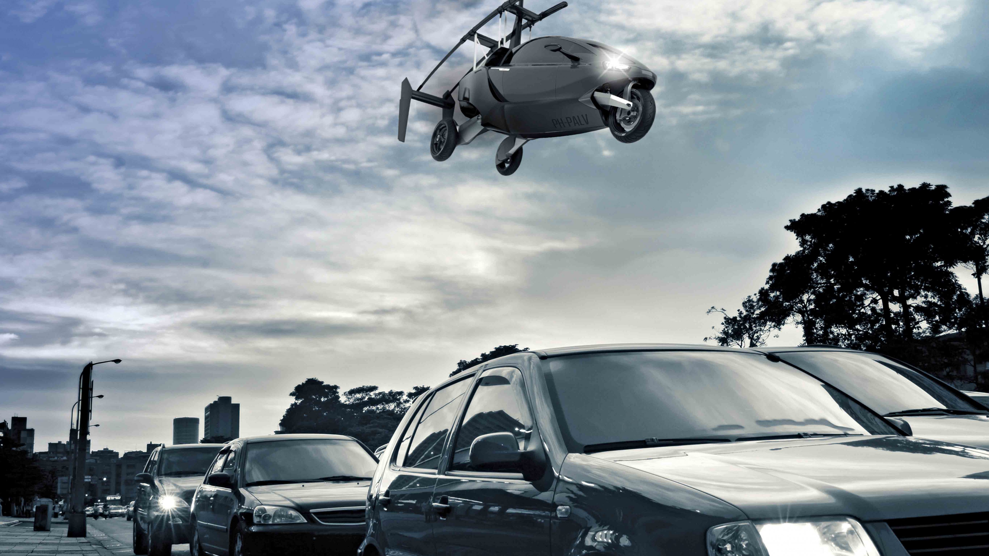 Pal-v One, flying car, helicycle, HD Wallpaper