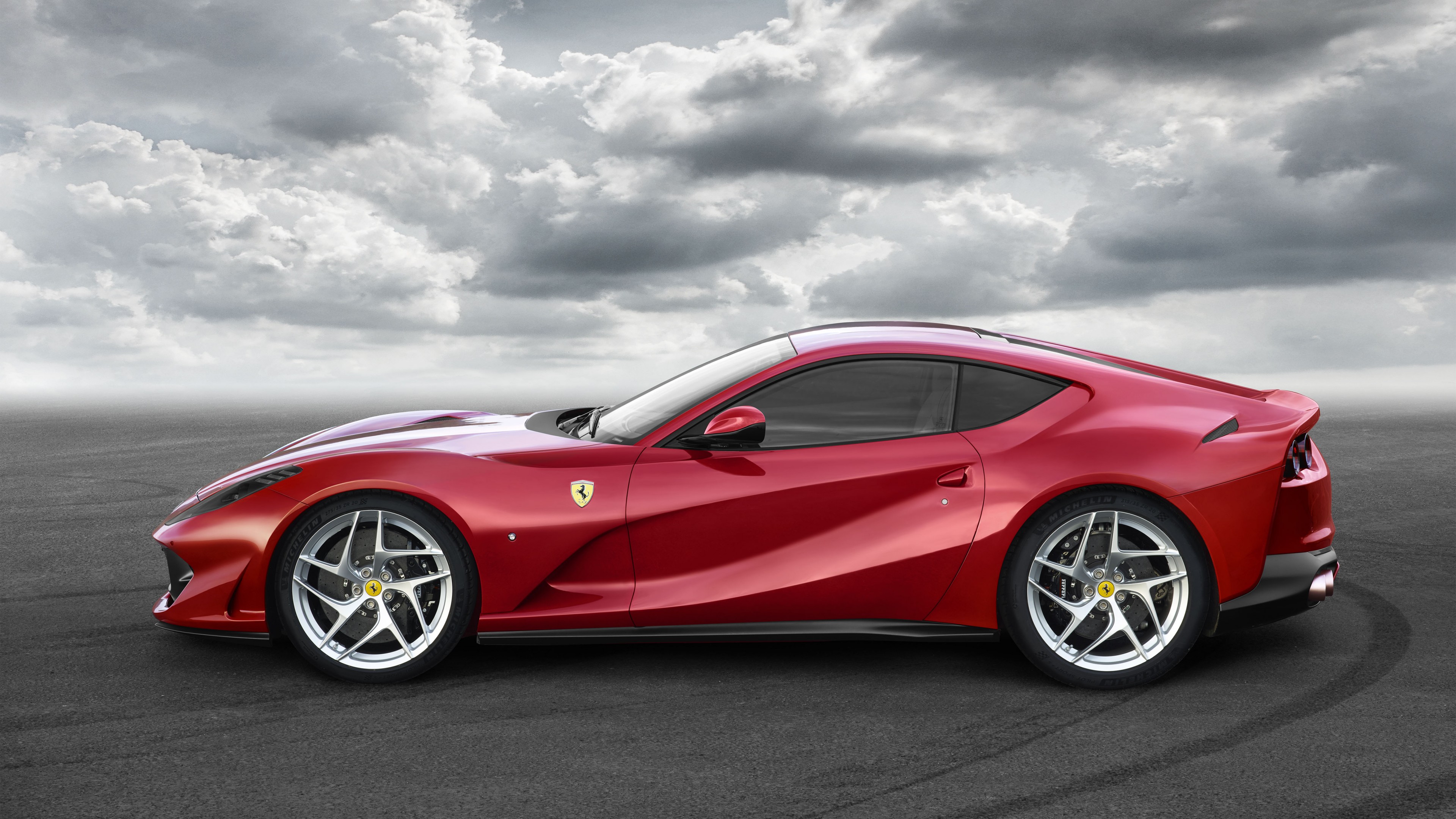 Ferrari 812 Superfast, supercar, side, HD Wallpaper