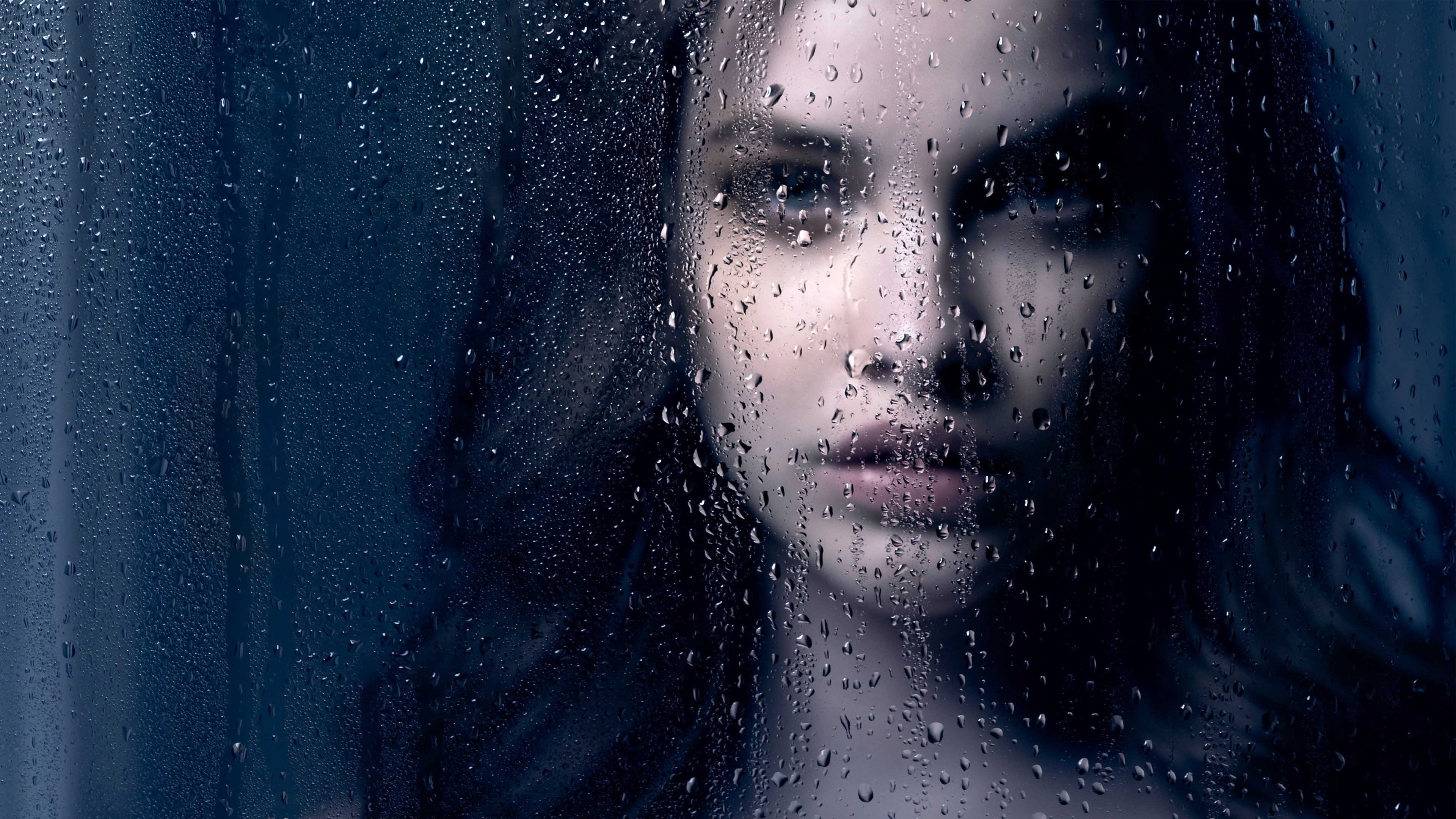 Barbara Palvin, model, look, drops, HD Wallpaper