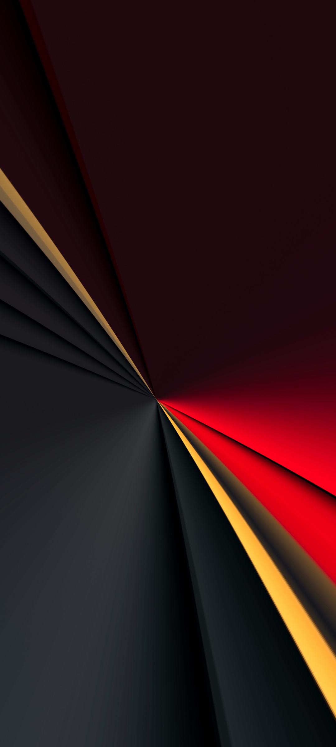 Abstract Symmetry, Red, Black, 1080x2400, Phone HD Wallpaper