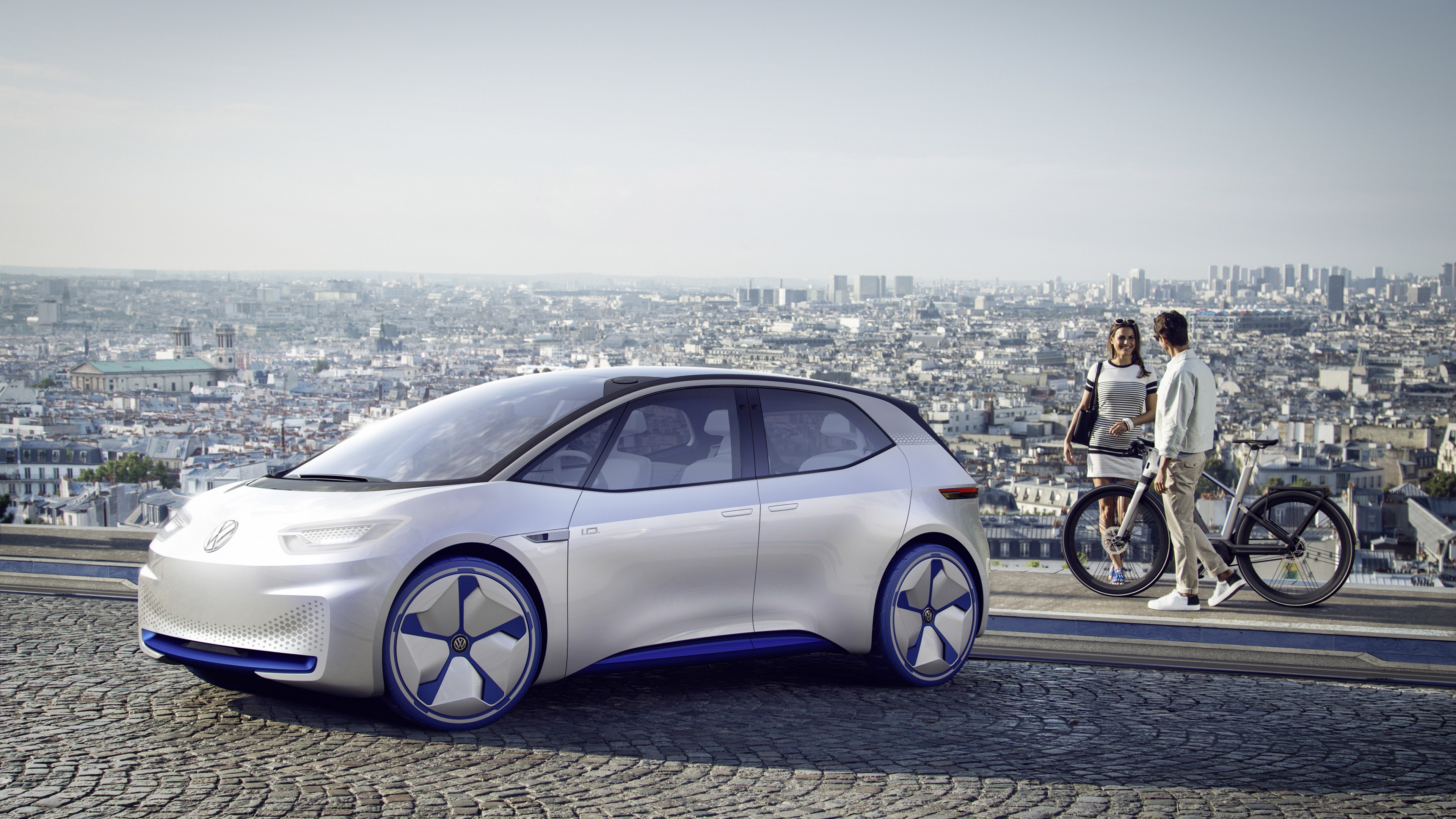Volkswagen I.D., concept, CES 2017, HD Wallpaper