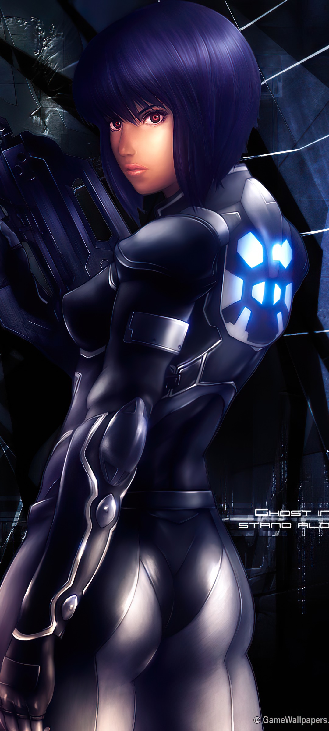 Anime Ghost In The Shell, Motoko Kusanagi, 1080x2400, Phone HD Wallpaper